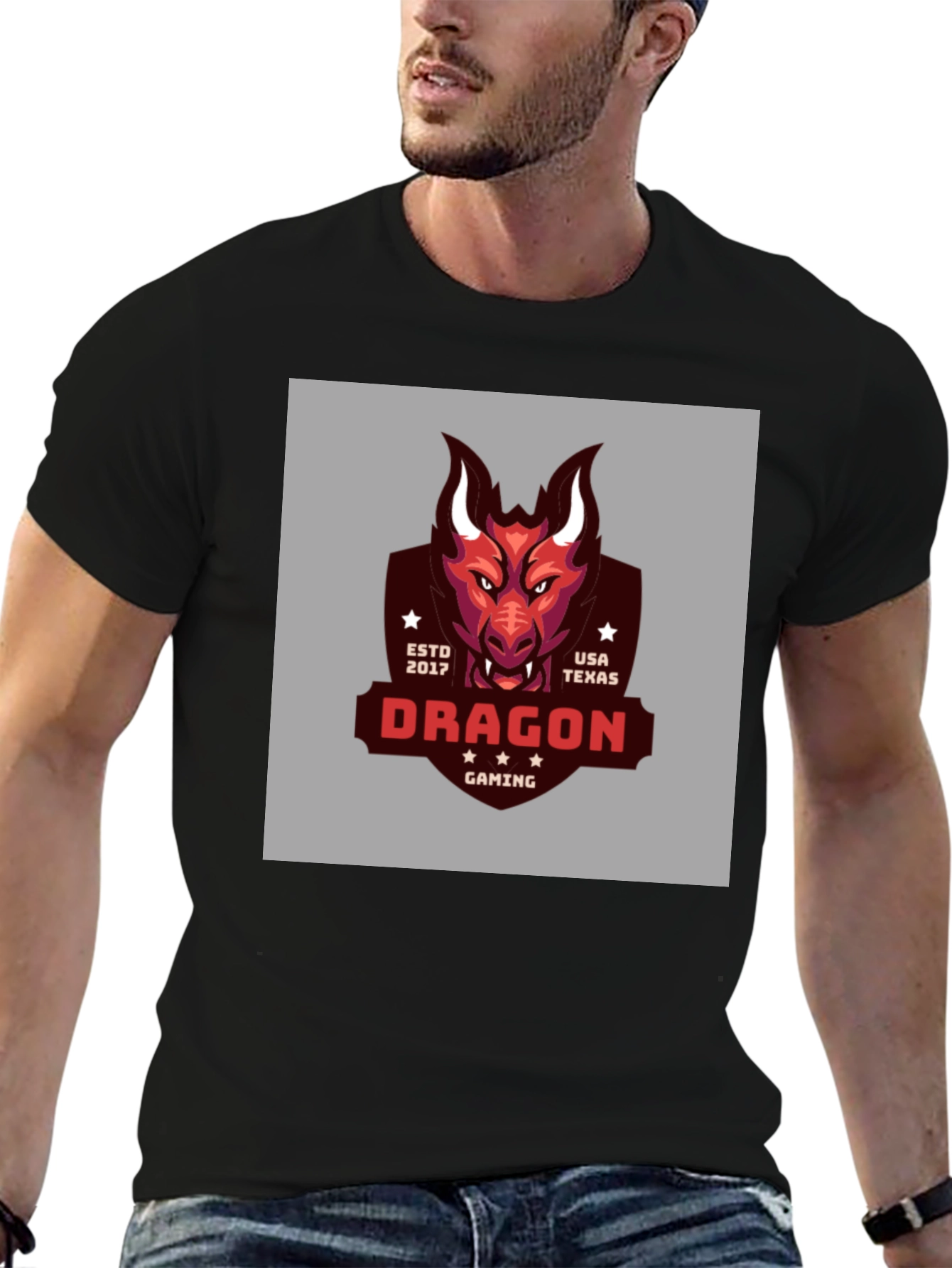 Dragon Gaming T-Shirt - Est 2017 USA Texas