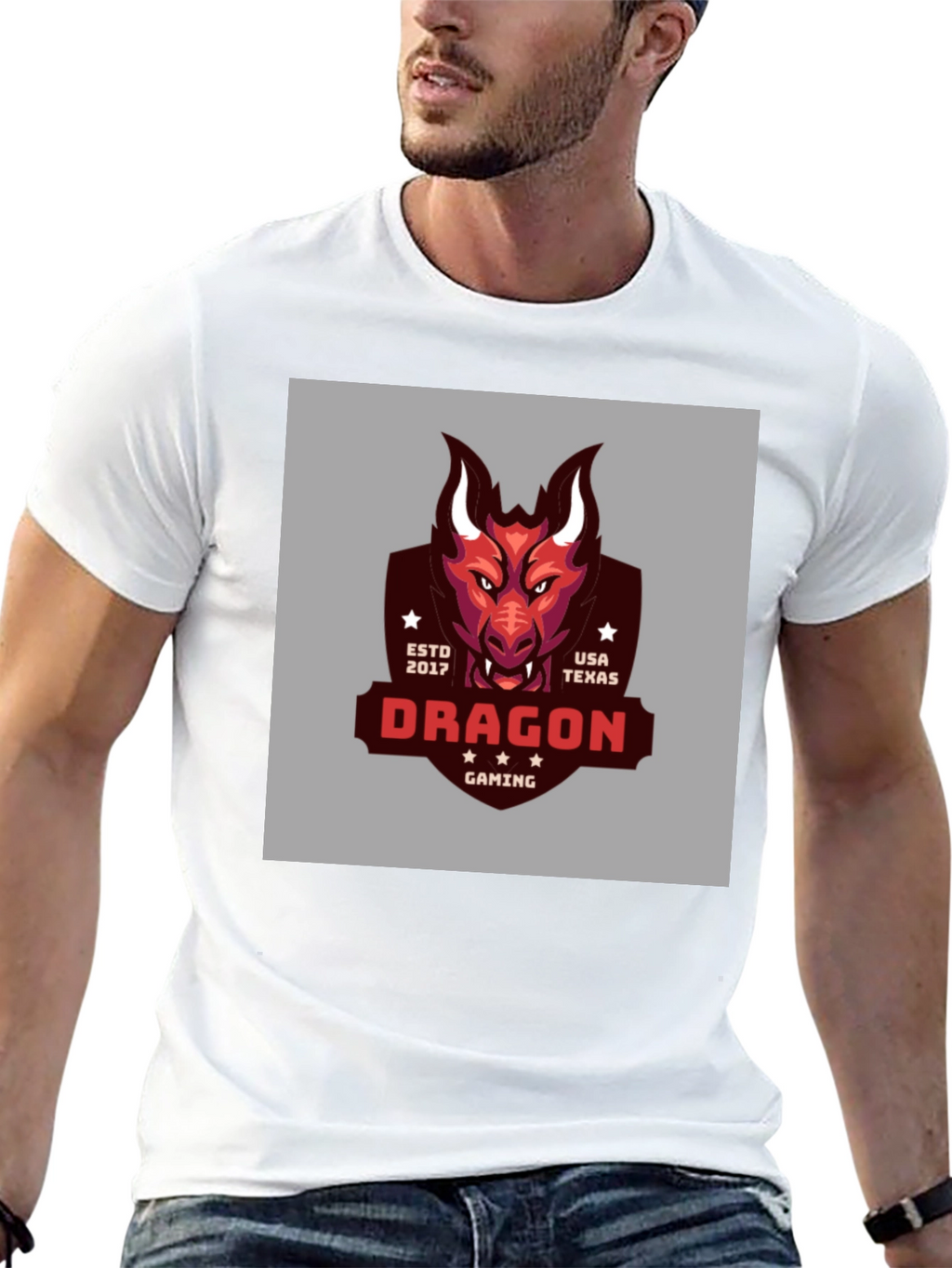 Dragon Gaming T-Shirt - Est 2017 USA Texas