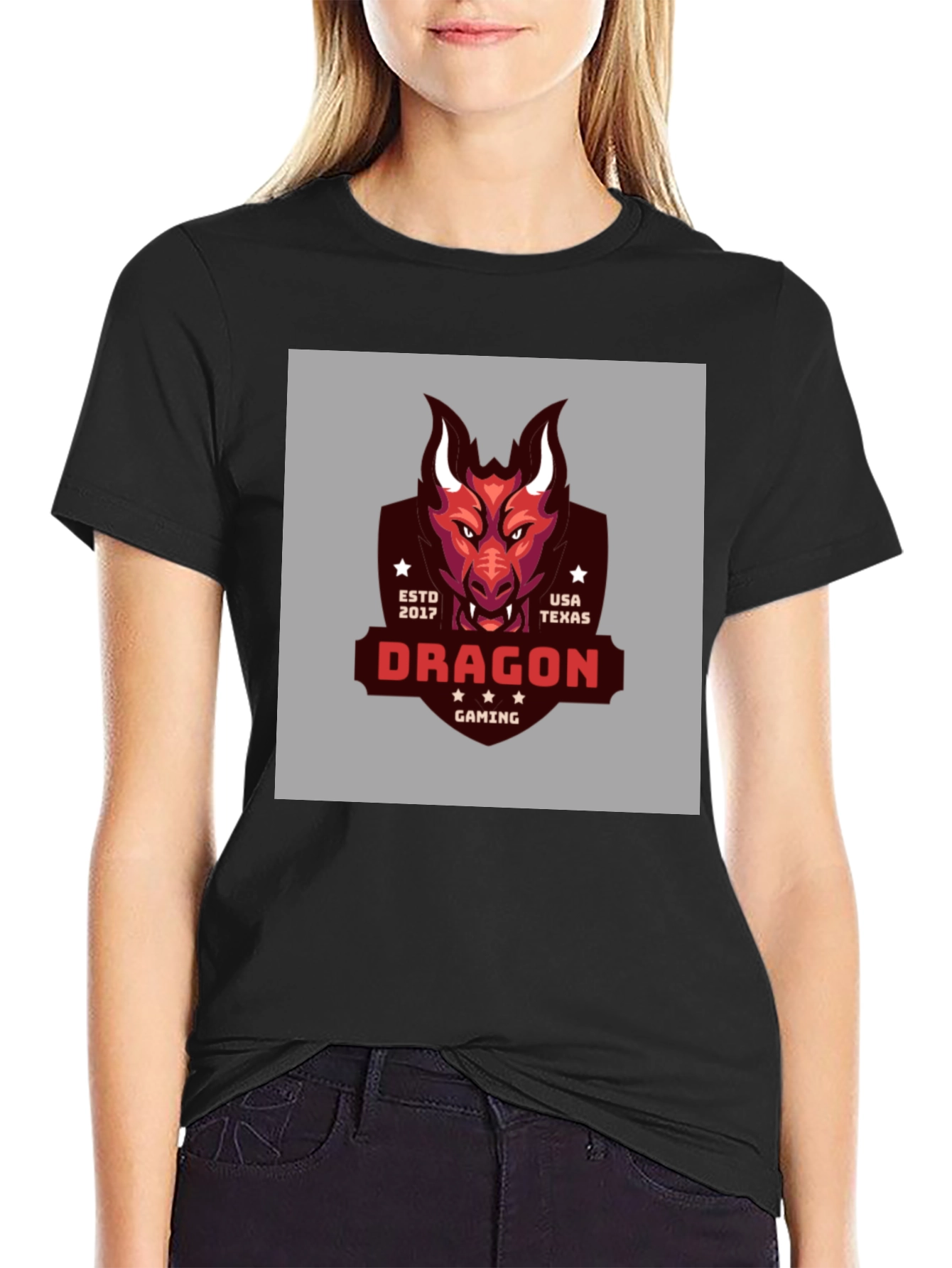 Dragon Gaming T-Shirt - Est 2017 USA Texas