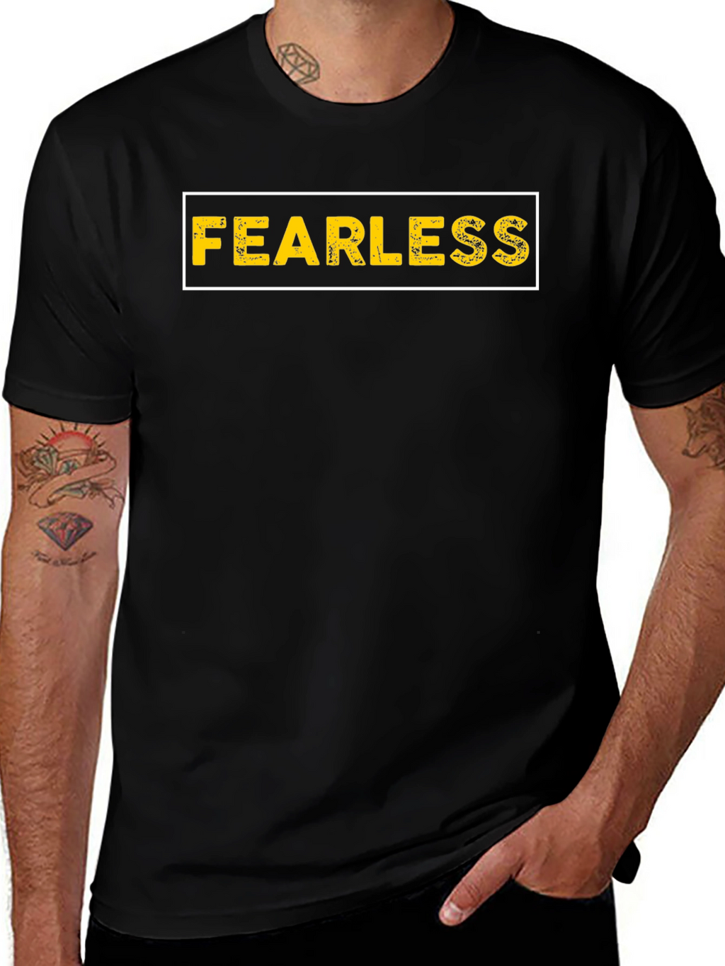 Fearless Graphic Tee - Mens Black T-Shirt