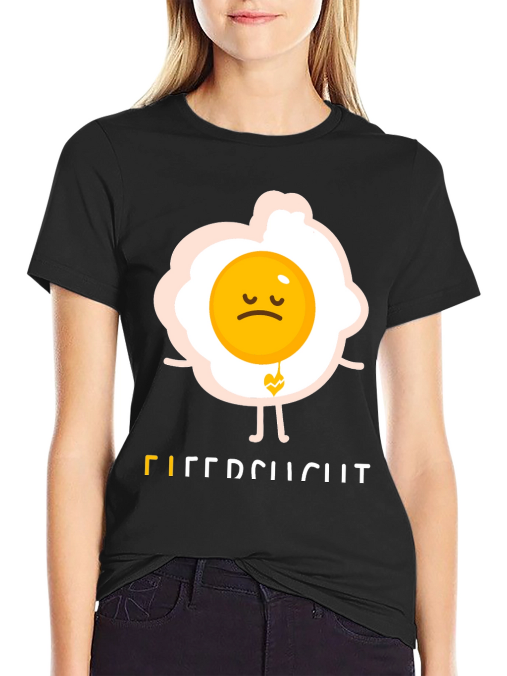 Sad Egg Graphic Tee - Unique Humor T-Shirt