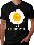 Sad Egg Graphic Tee - Unique Humor T-Shirt
