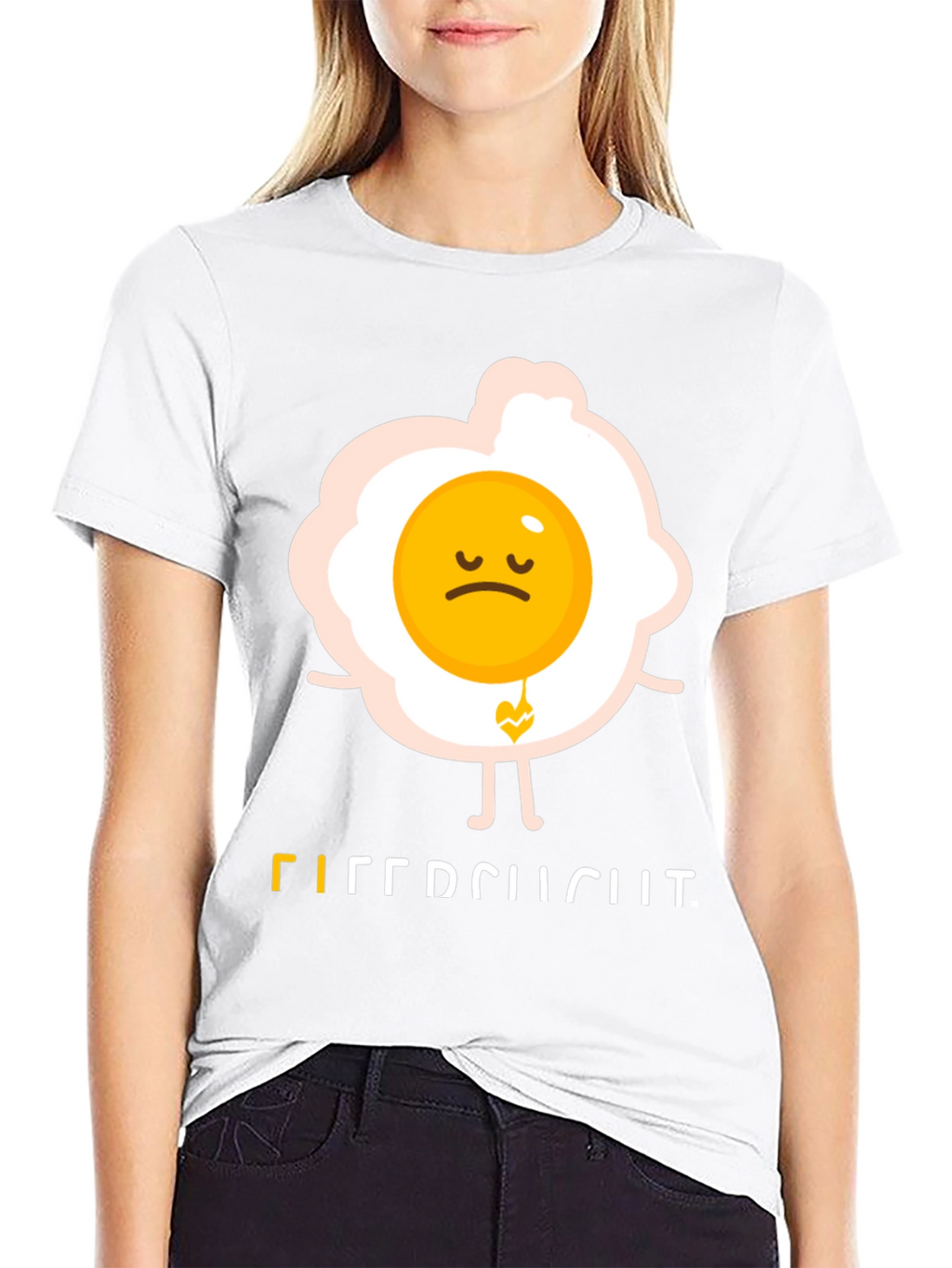 Sad Egg Graphic Tee - Unique Humor T-Shirt