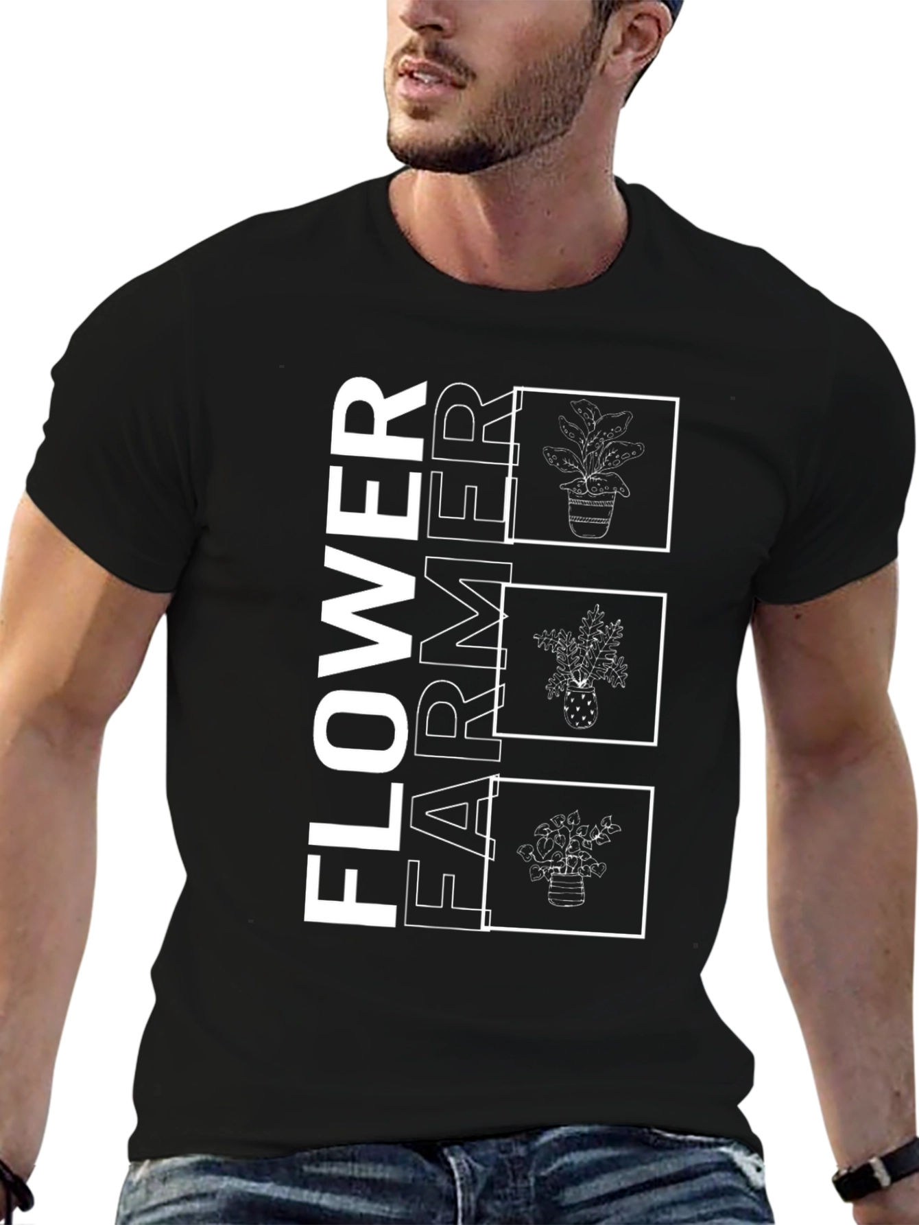 Flower Farmer Graphic T-Shirt