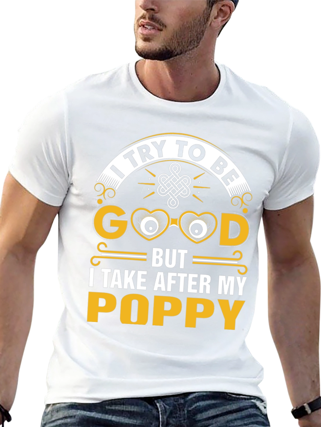 Funny Poppy T-Shirt - I Try To Be Good