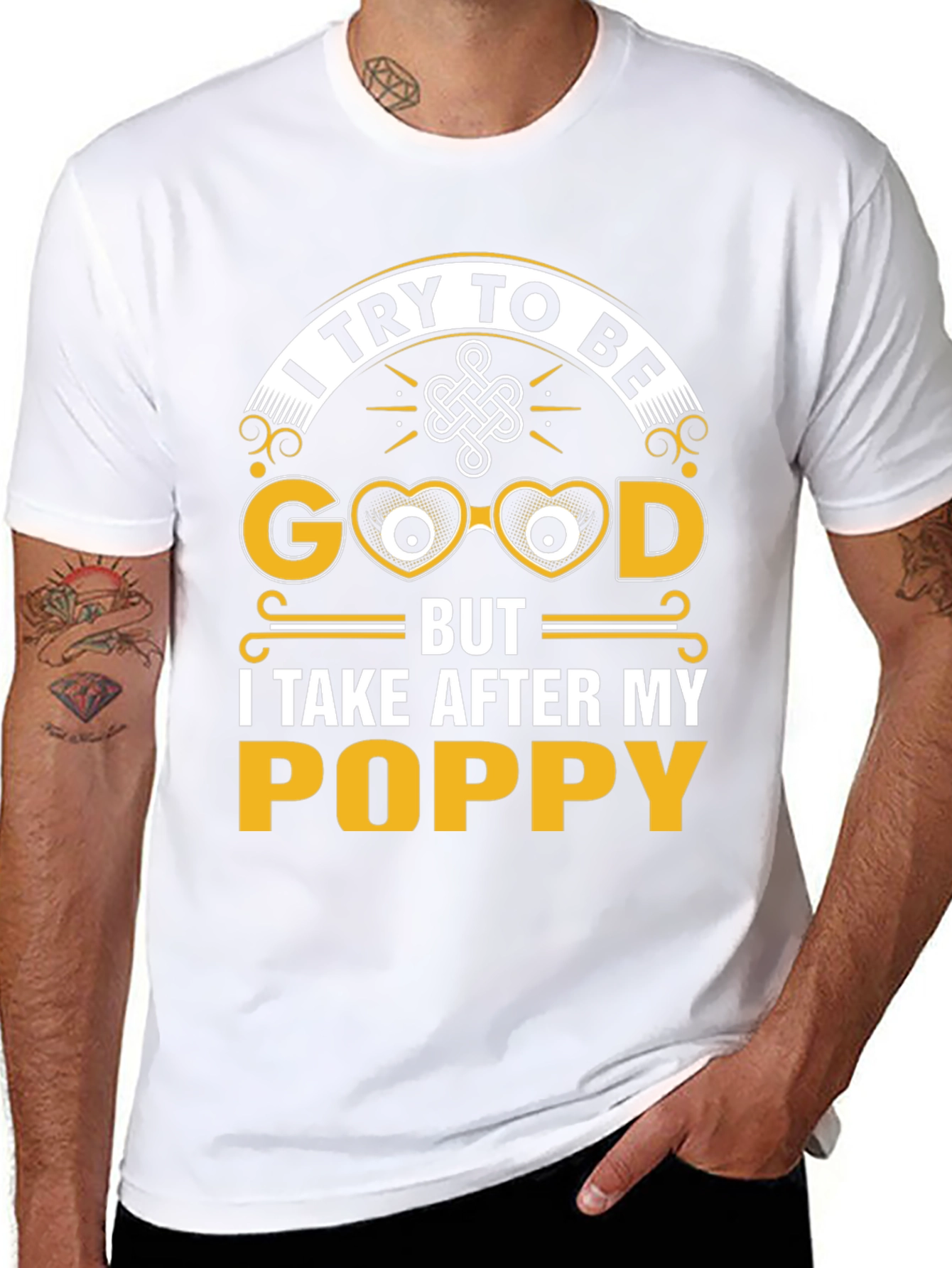 Funny Poppy T-Shirt - I Try To Be Good