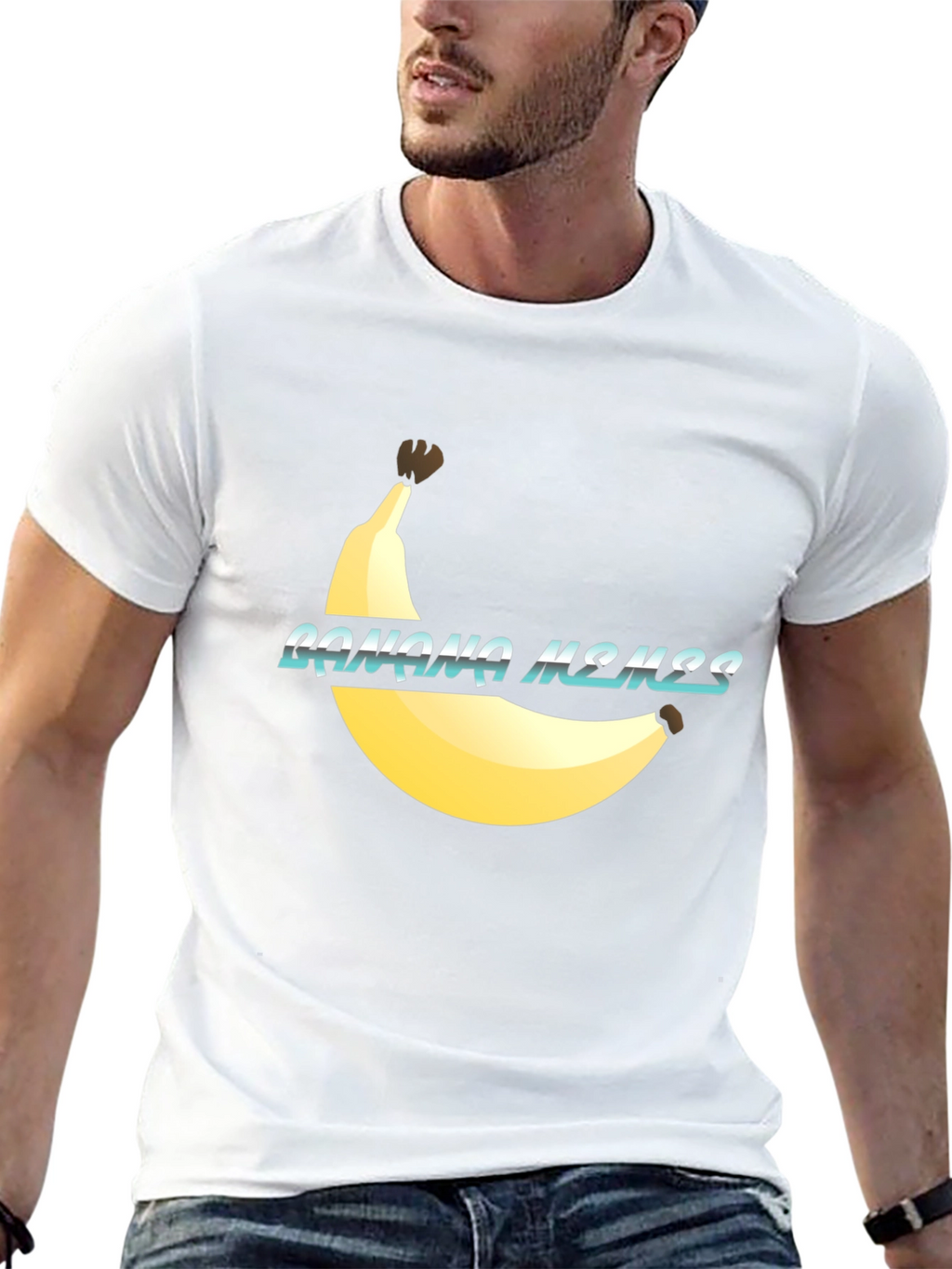 Banana Memes Graphic Tee - Funny Casual Wear