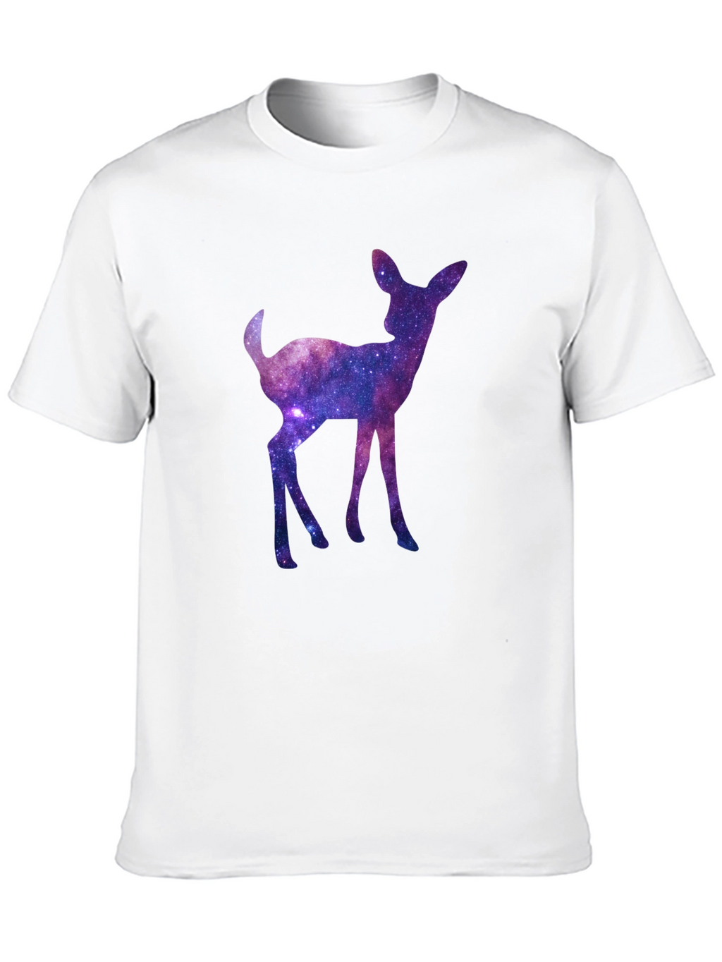 Galaxy Deer Graphic Tee - Cosmic Fawn T-Shirt