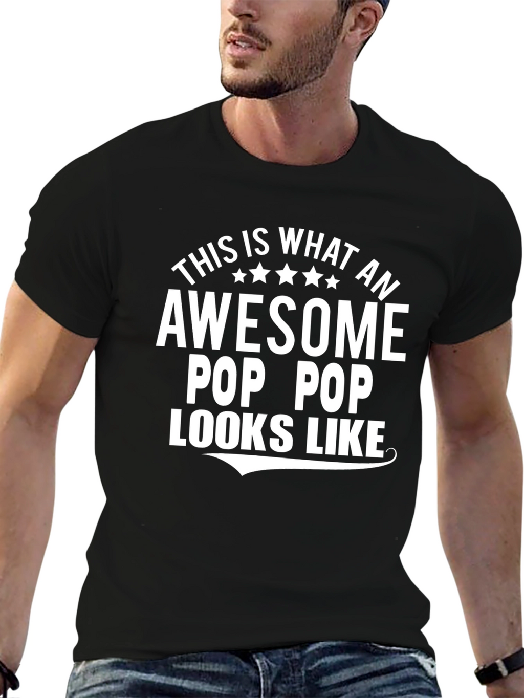 Awesome Pop Pop T-Shirt: Gift for Grandfathers