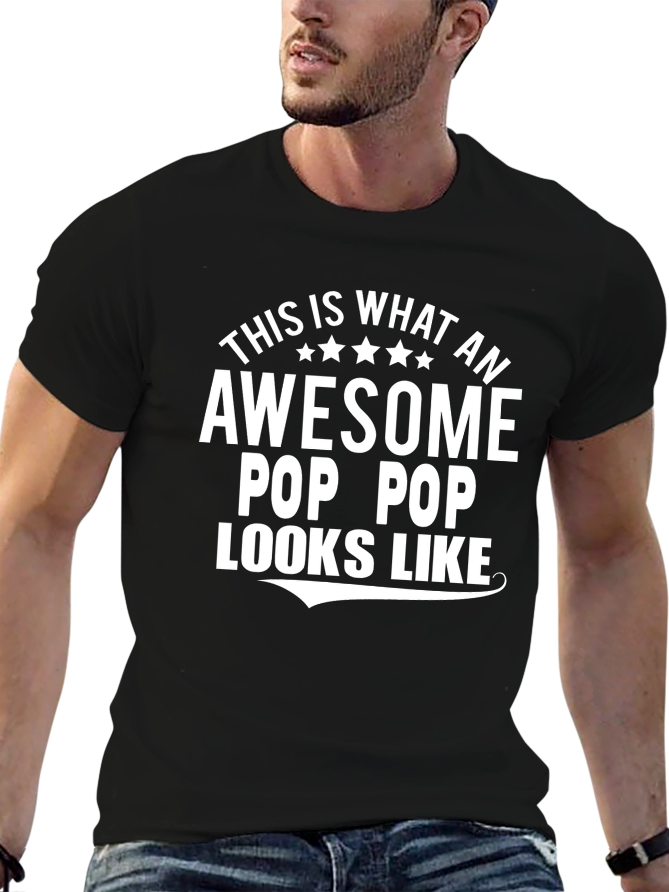Awesome Pop Pop T-Shirt: Gift for Grandfathers