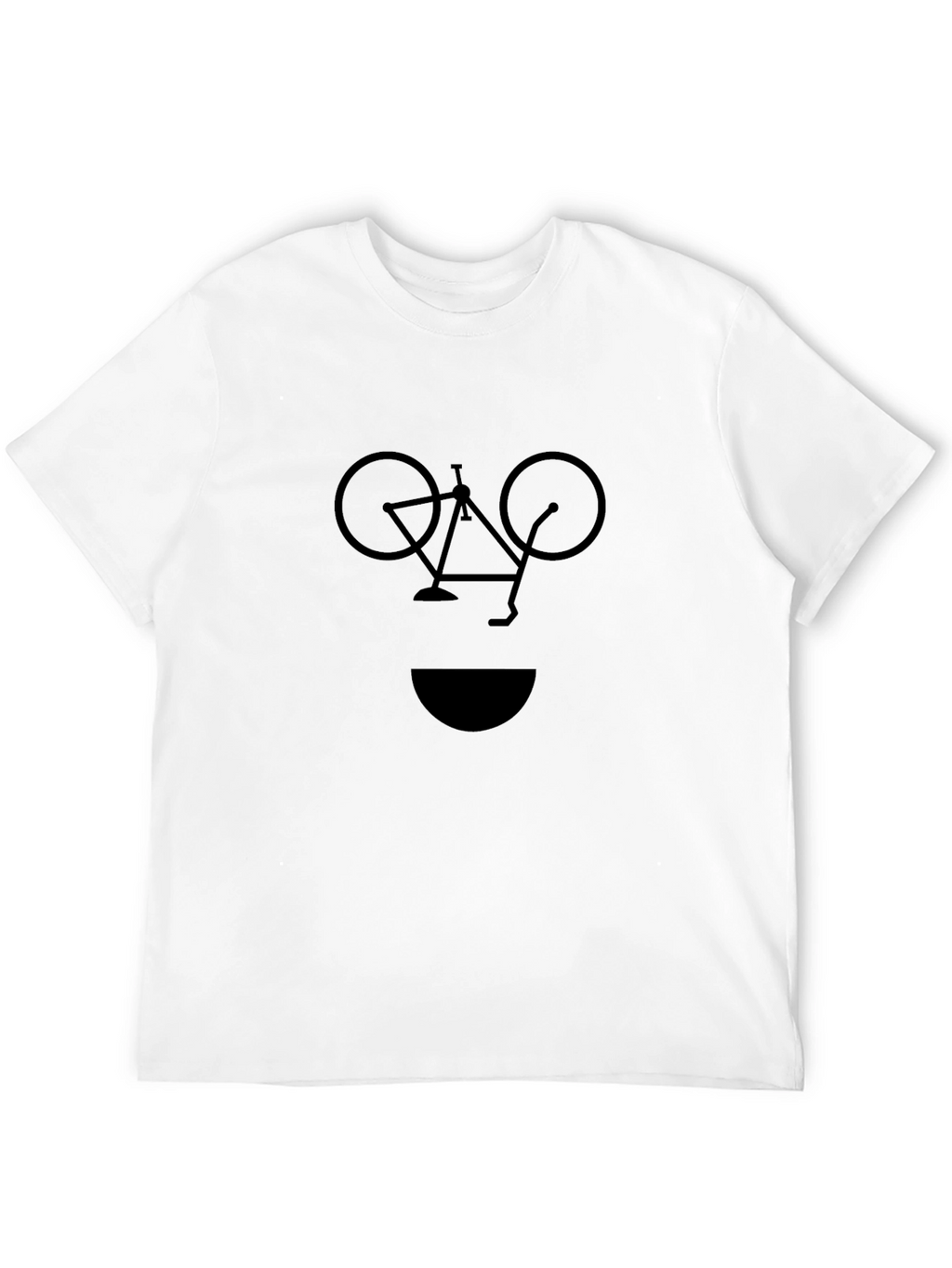 Bicycle Smile Black Graphic Tee