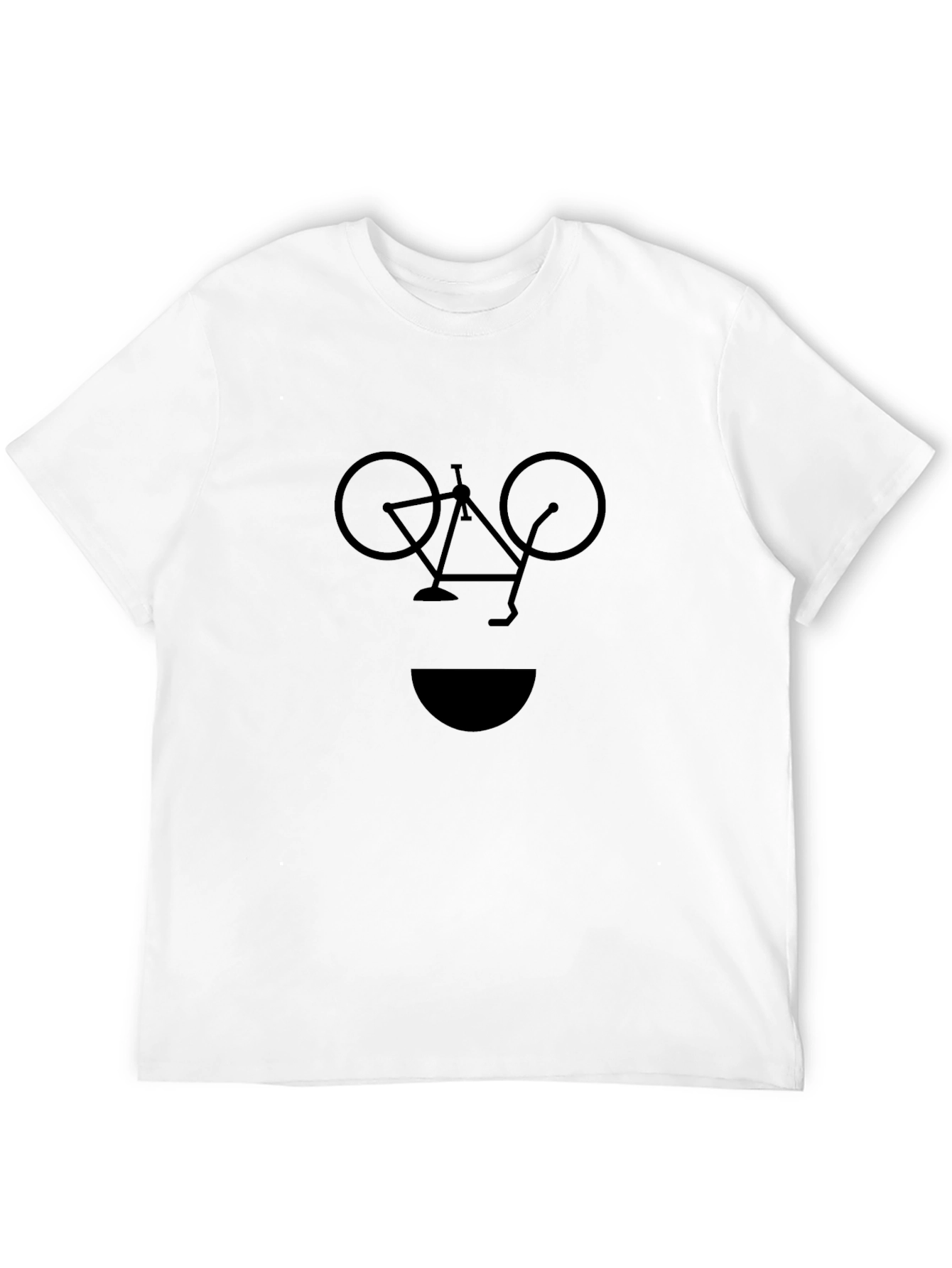 Bicycle Smile Black Graphic Tee