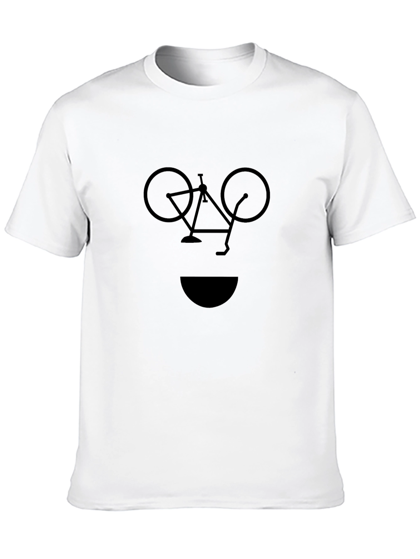 Bicycle Smile Black Graphic Tee