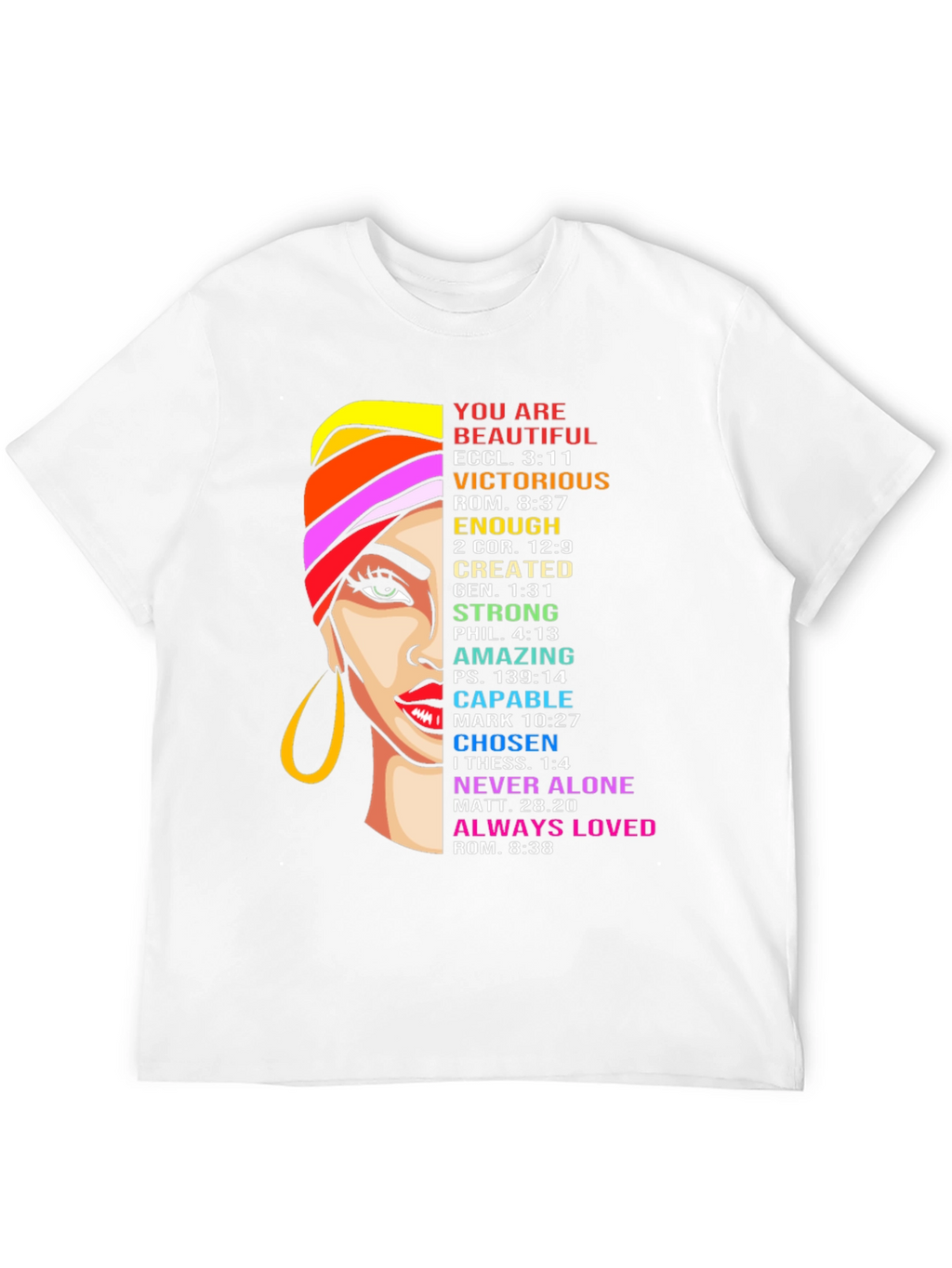 Inspirational Womans Graphic Tee - Religious Faith