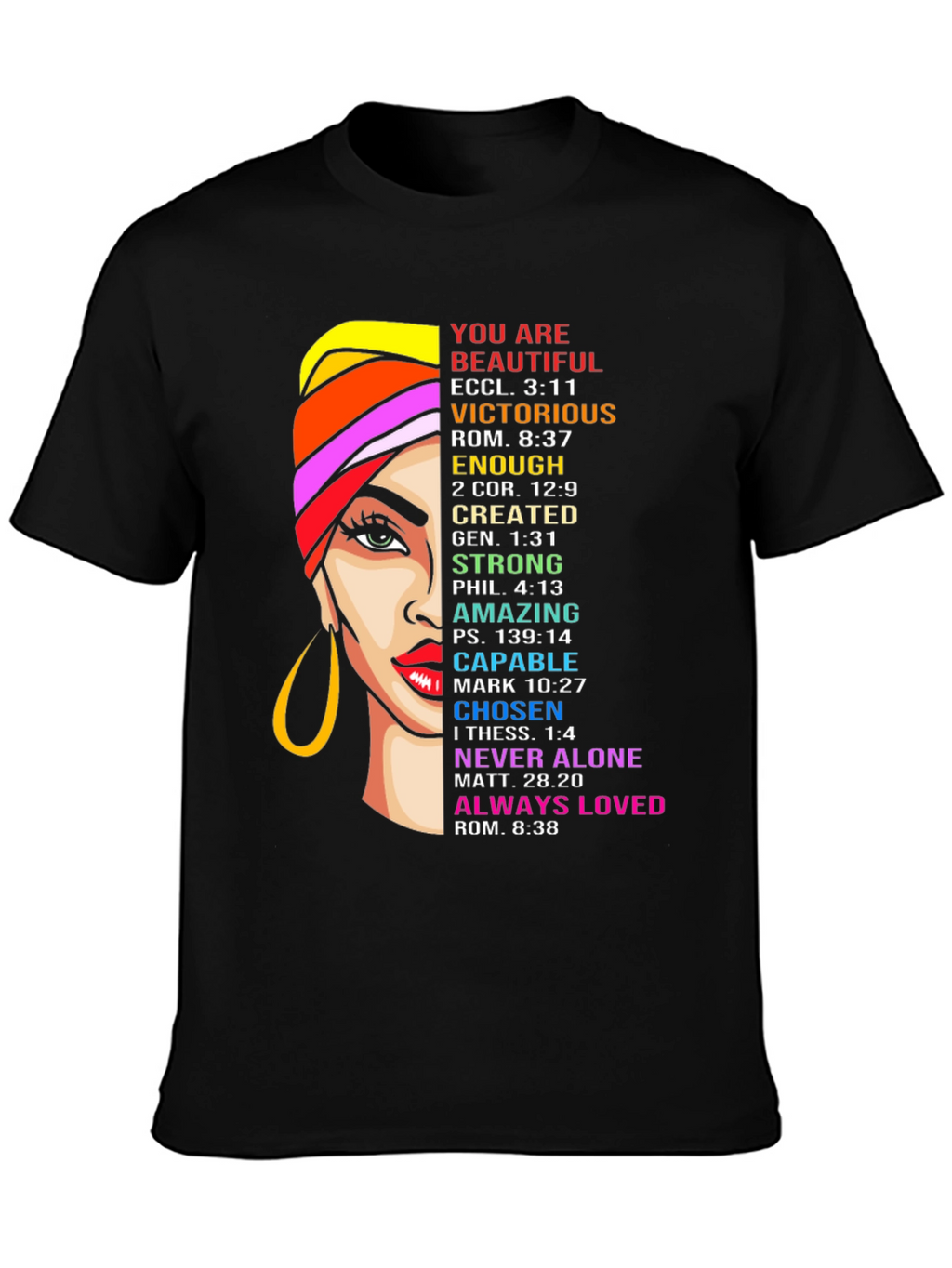 Inspirational Womans Graphic Tee - Religious Faith
