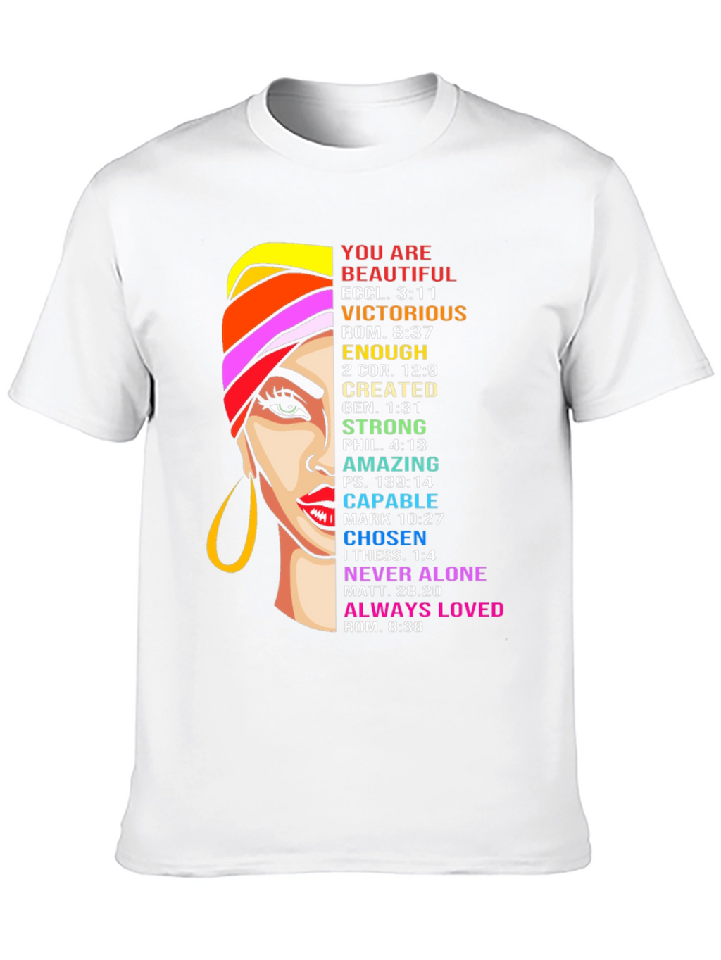 Inspirational Womans Graphic Tee - Religious Faith
