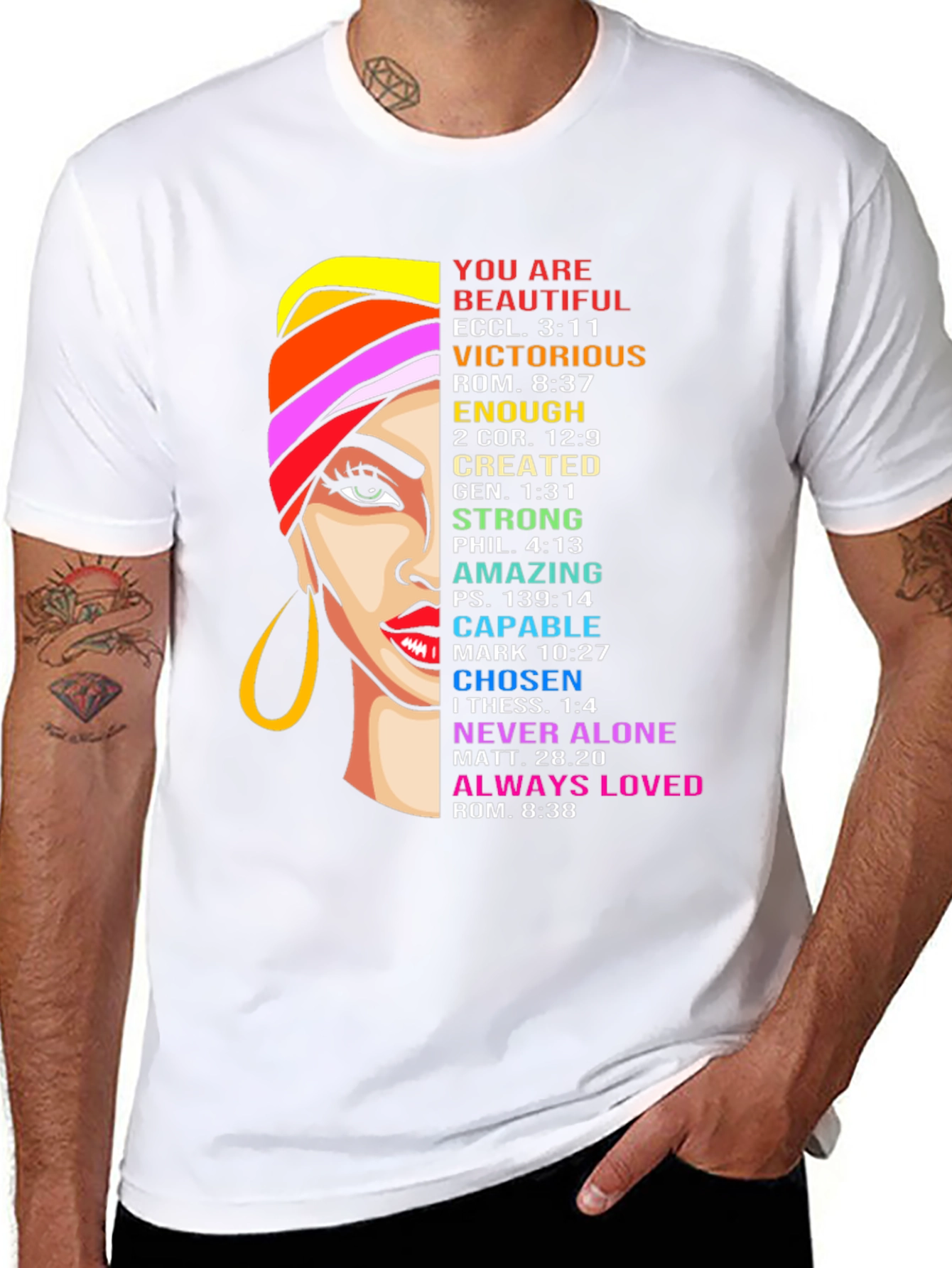 Inspirational Womans Graphic Tee - Religious Faith