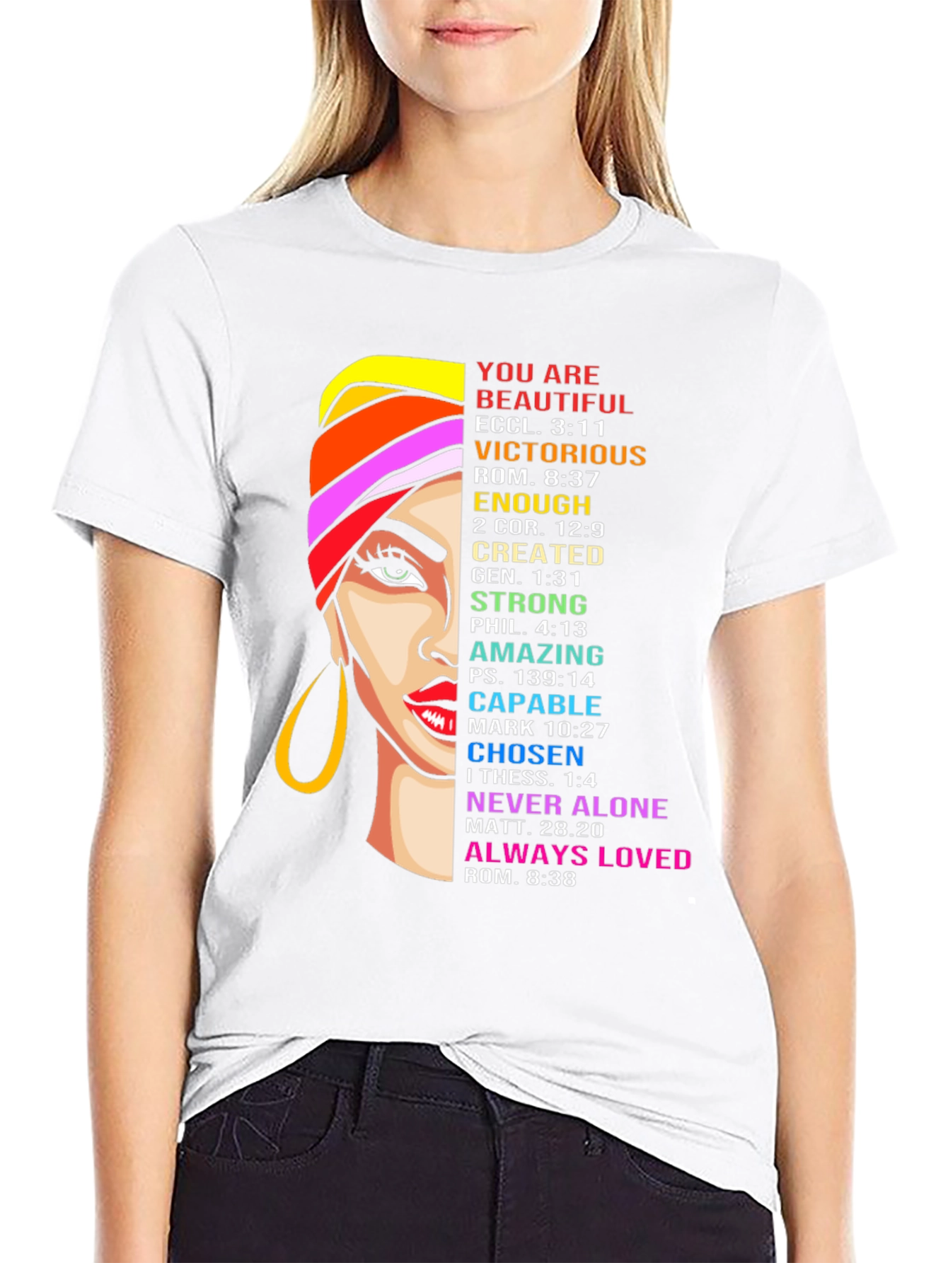 Inspirational Womans Graphic Tee - Religious Faith