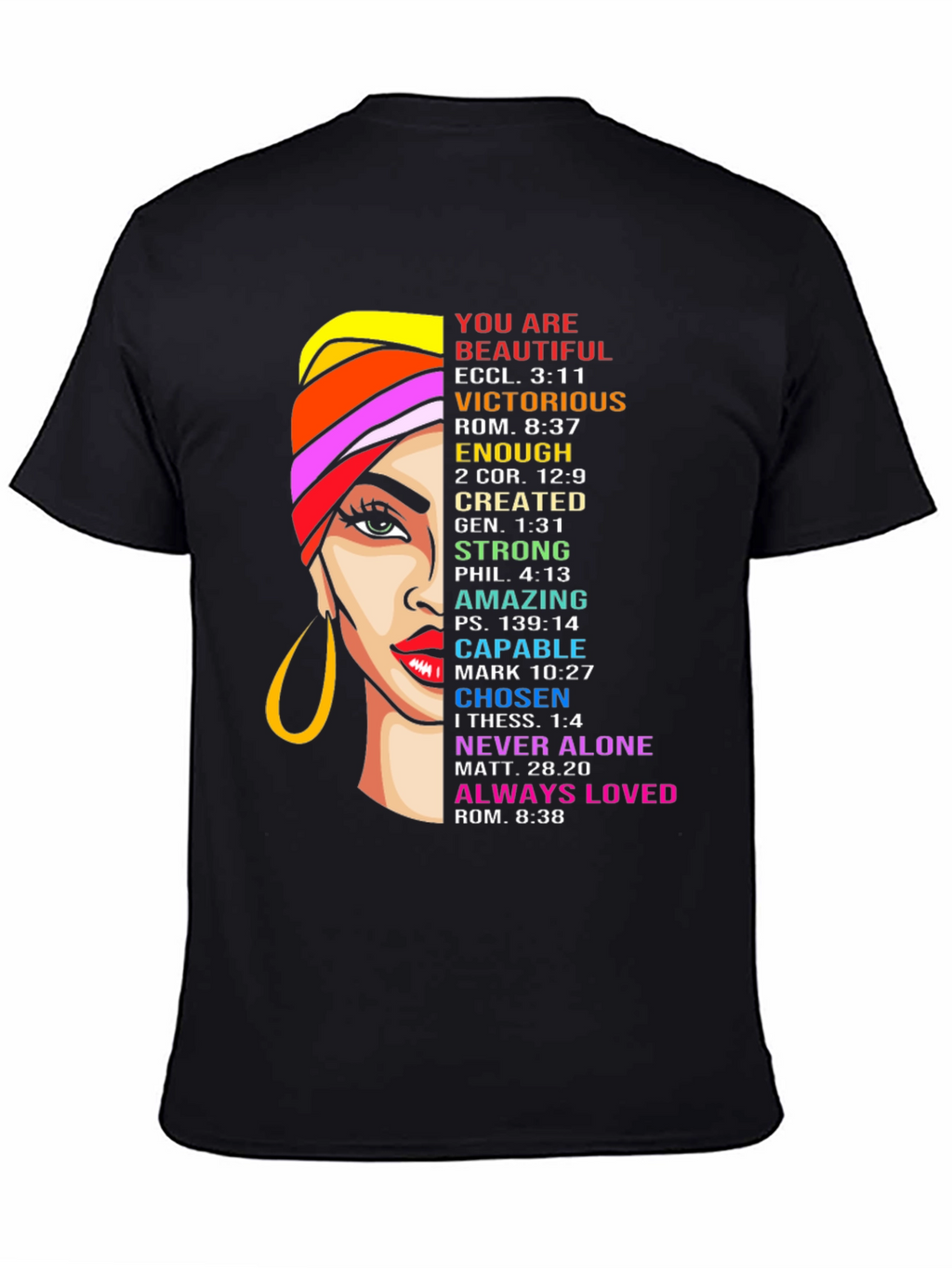 Inspirational Womans Graphic Tee - Religious Faith