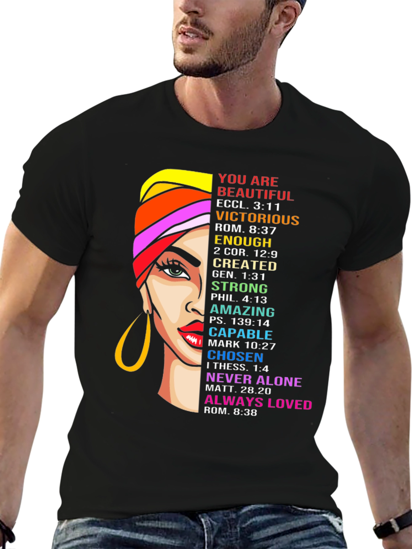 Inspirational Womans Graphic Tee - Religious Faith