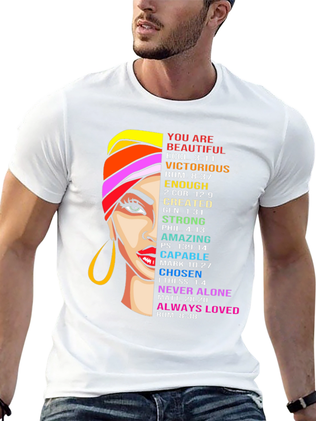 Inspirational Womans Graphic Tee - Religious Faith