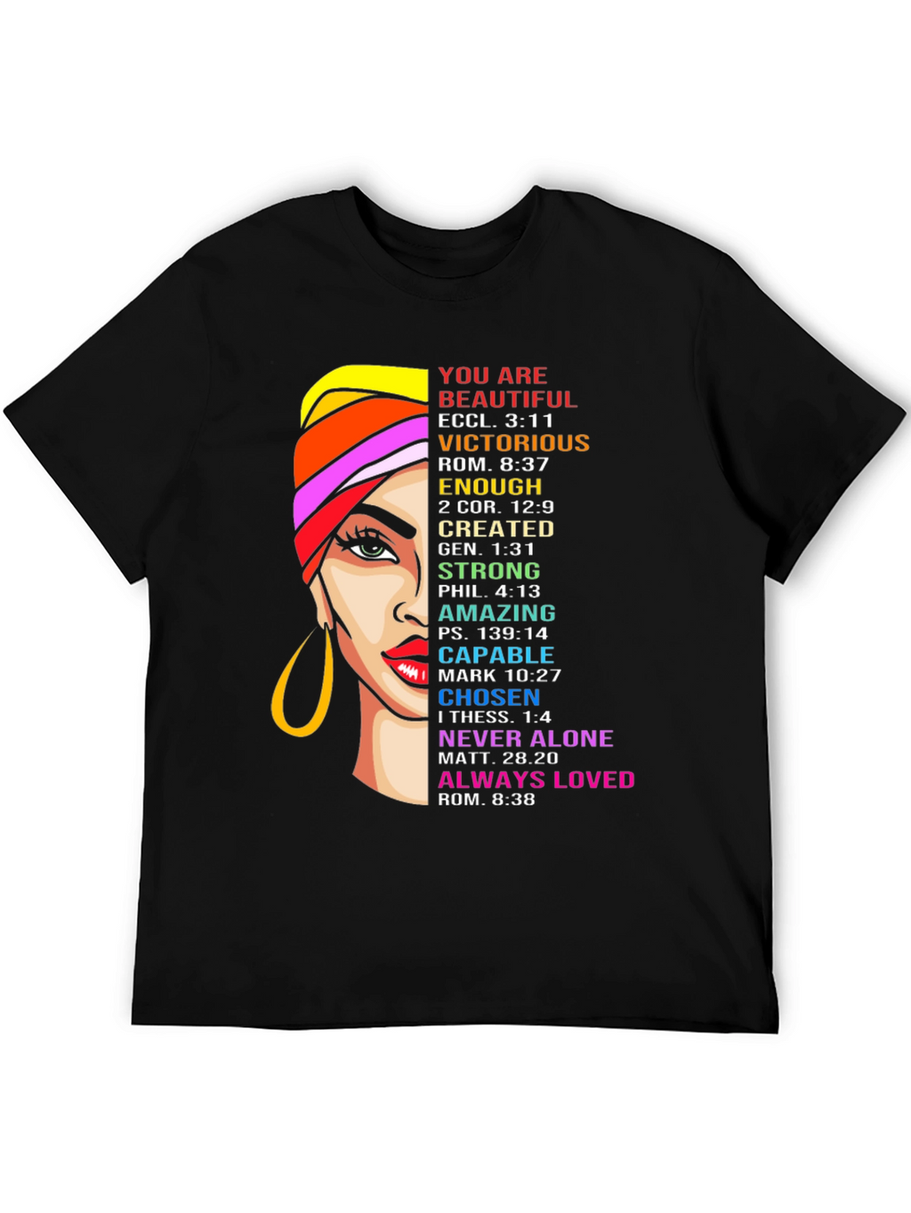 Inspirational Womans Graphic Tee - Religious Faith