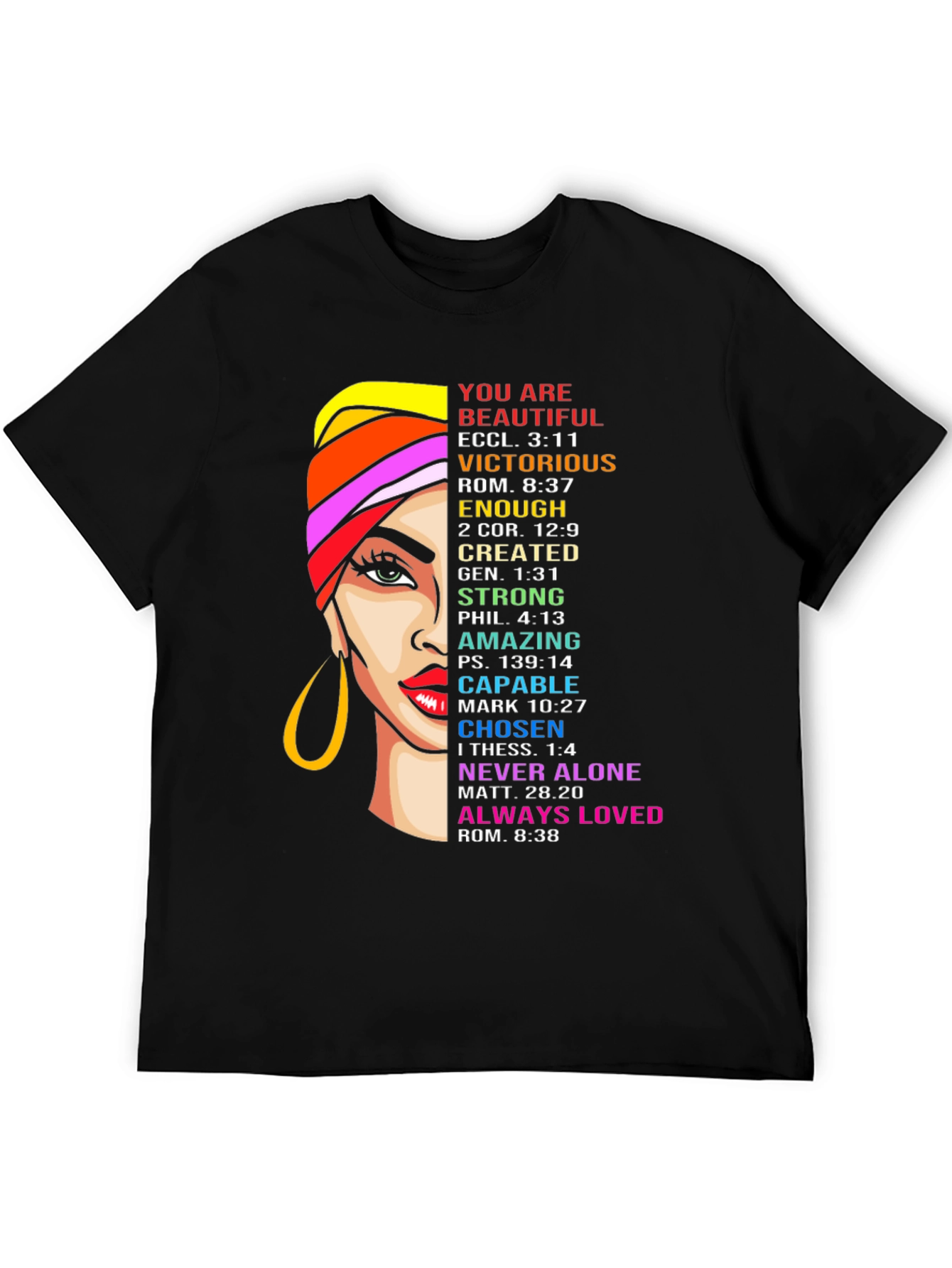 Inspirational Womans Graphic Tee - Religious Faith