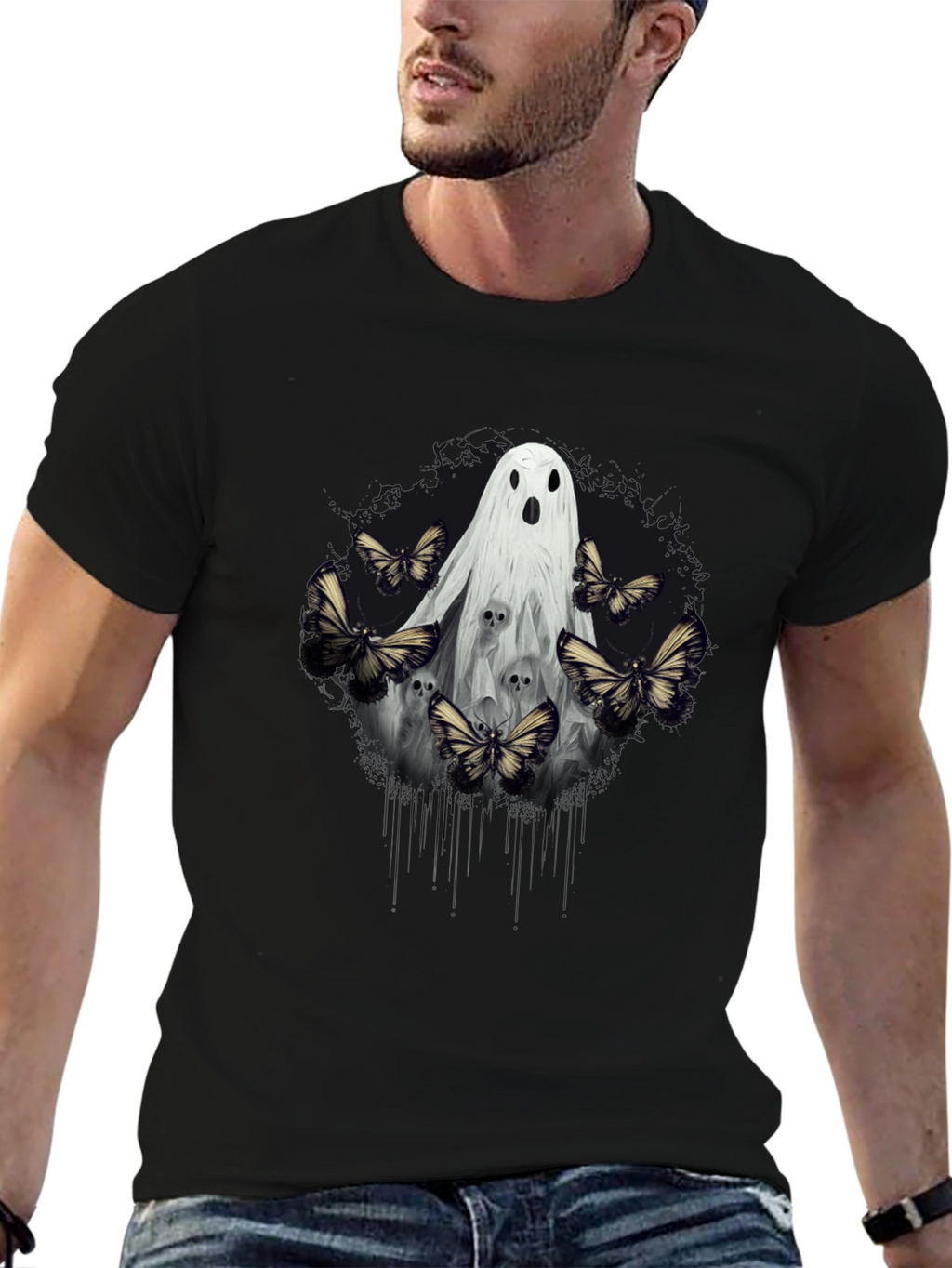 Ghost & Butterfly Graphic Tee