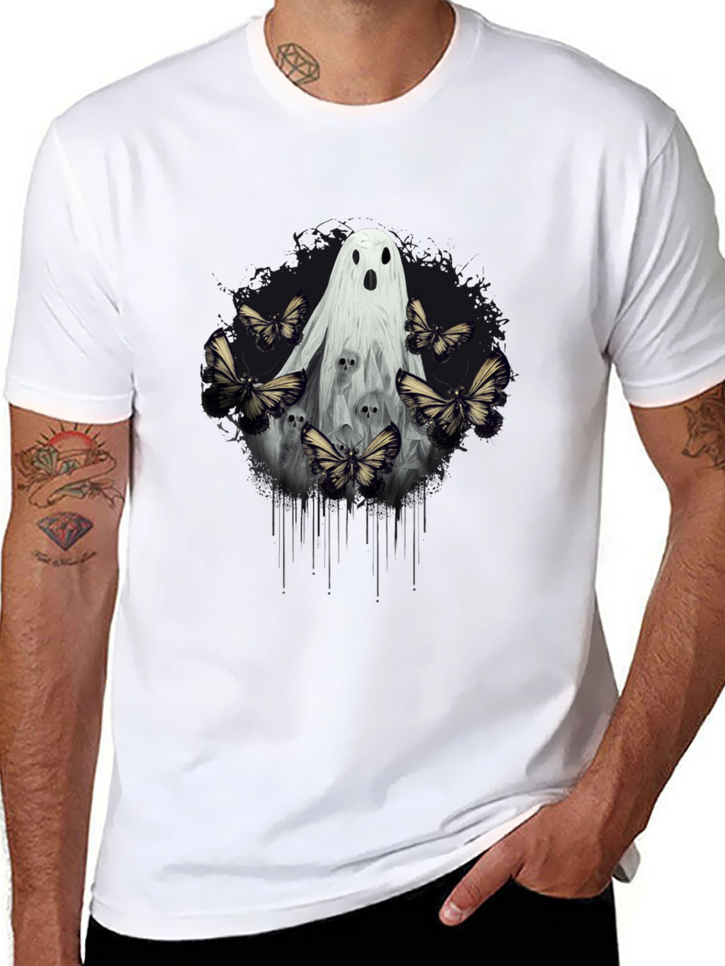 Ghost & Butterfly Graphic Tee