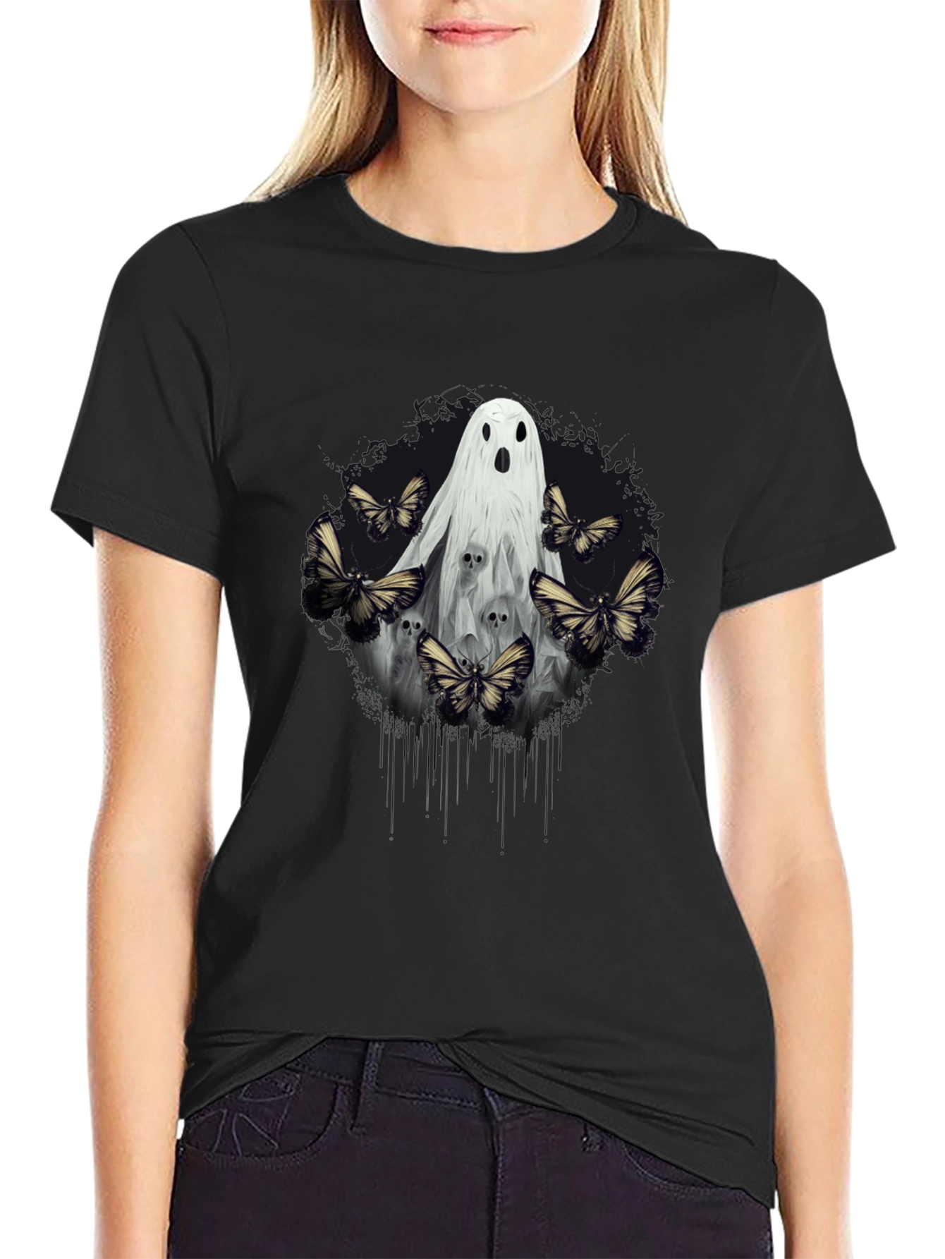 Ghost & Butterfly Graphic Tee