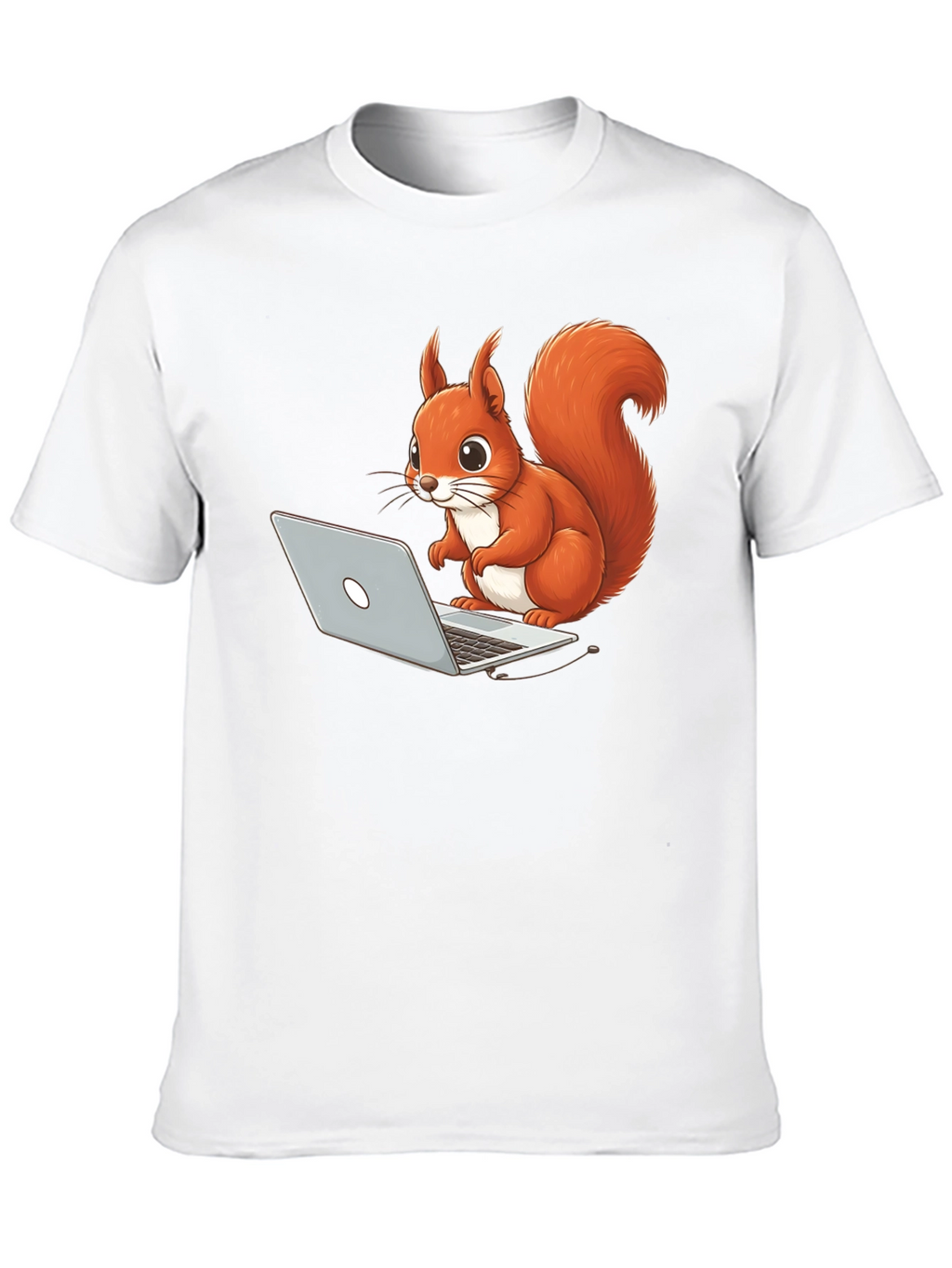 Squirrel Programmer Black T-Shirt
