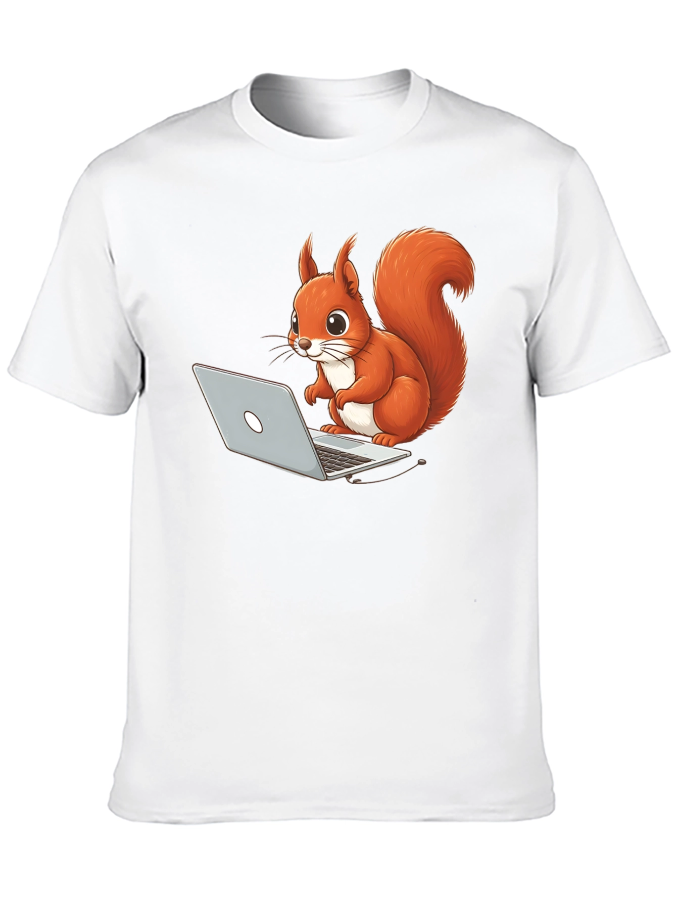 Squirrel Programmer Black T-Shirt