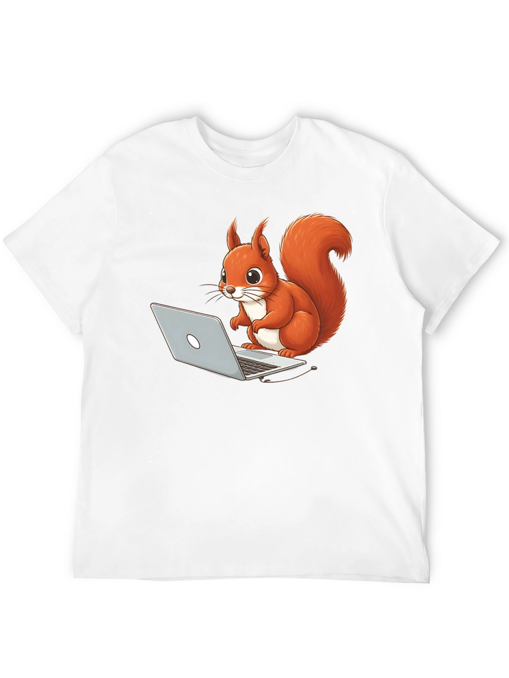 Squirrel Programmer Black T-Shirt