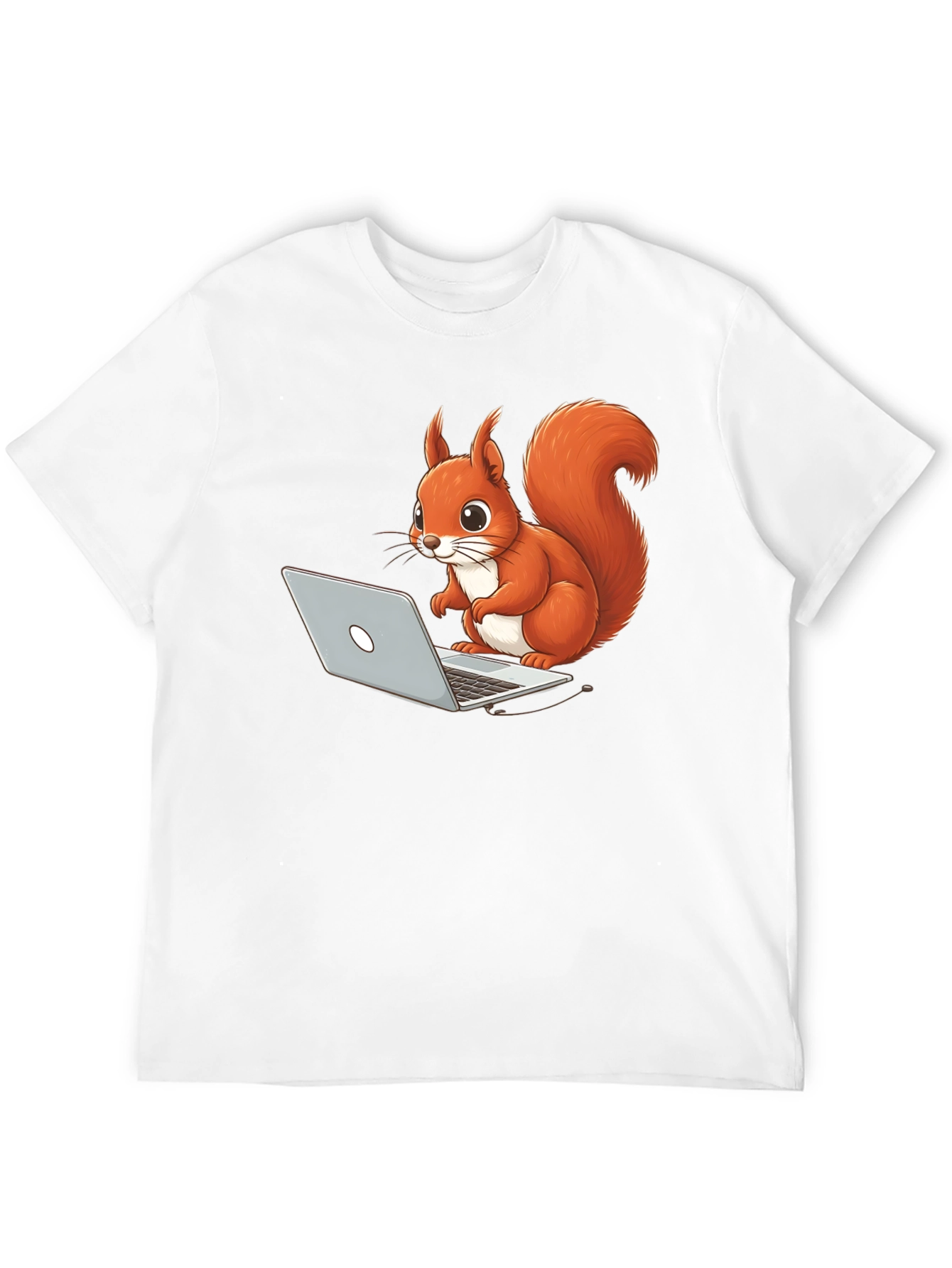 Squirrel Programmer Black T-Shirt