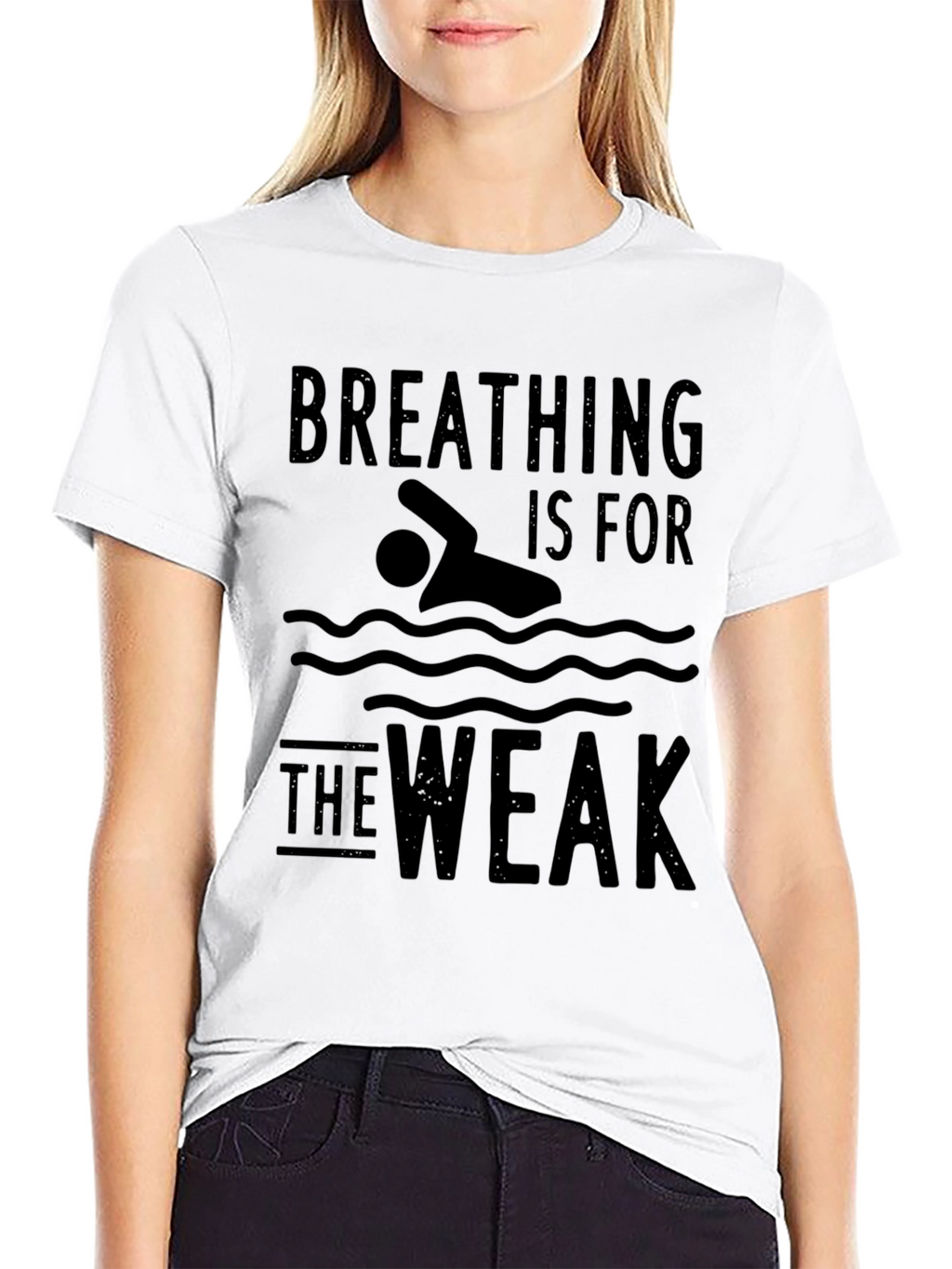 Breathing Is For The Weak Swimmer T-Shirt
