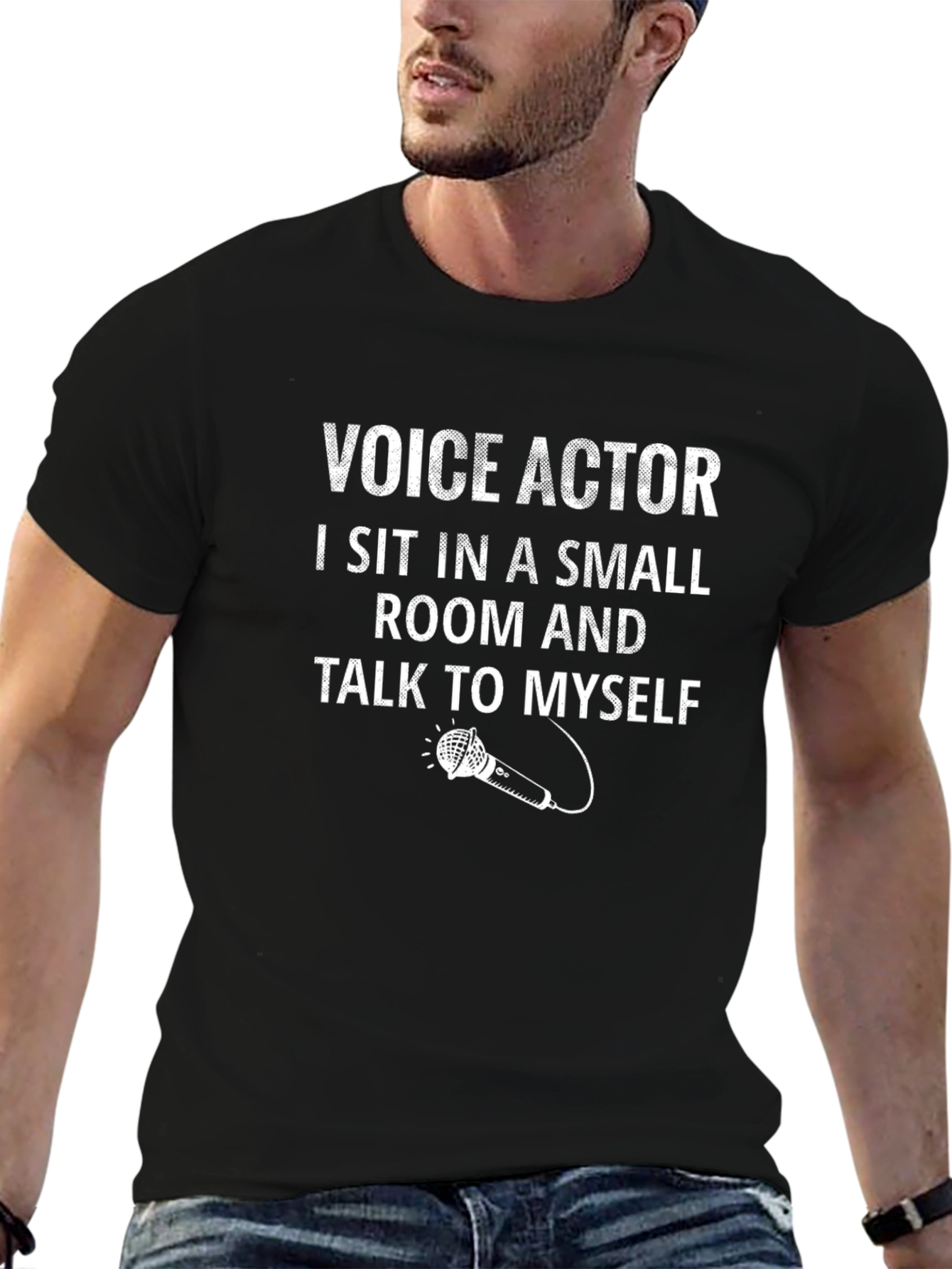Voice Actor T-Shirt - Small Room & Talk to Myself Funny Tee