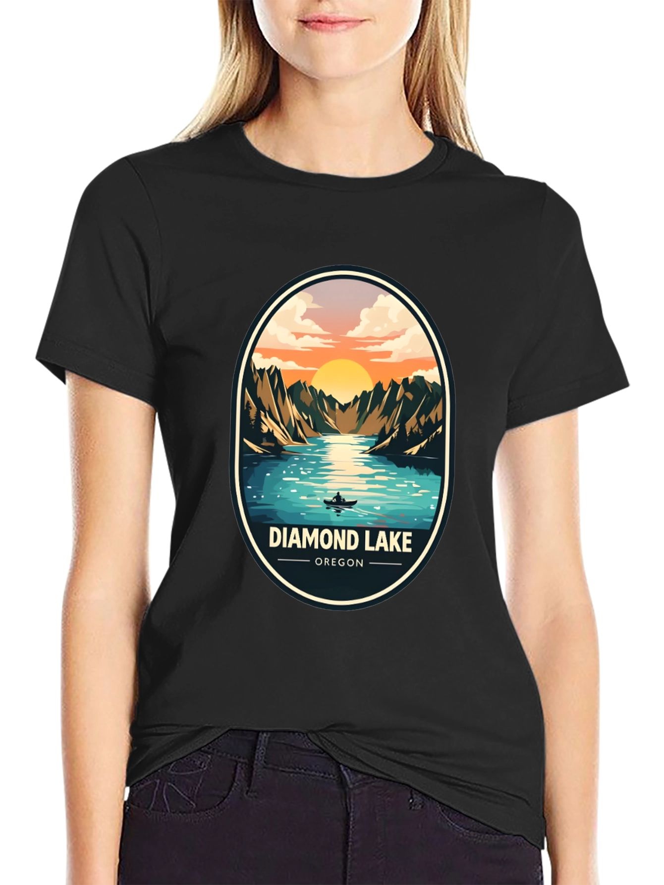 Diamond Lake Oregon Graphic Tee - Nature T-Shirt