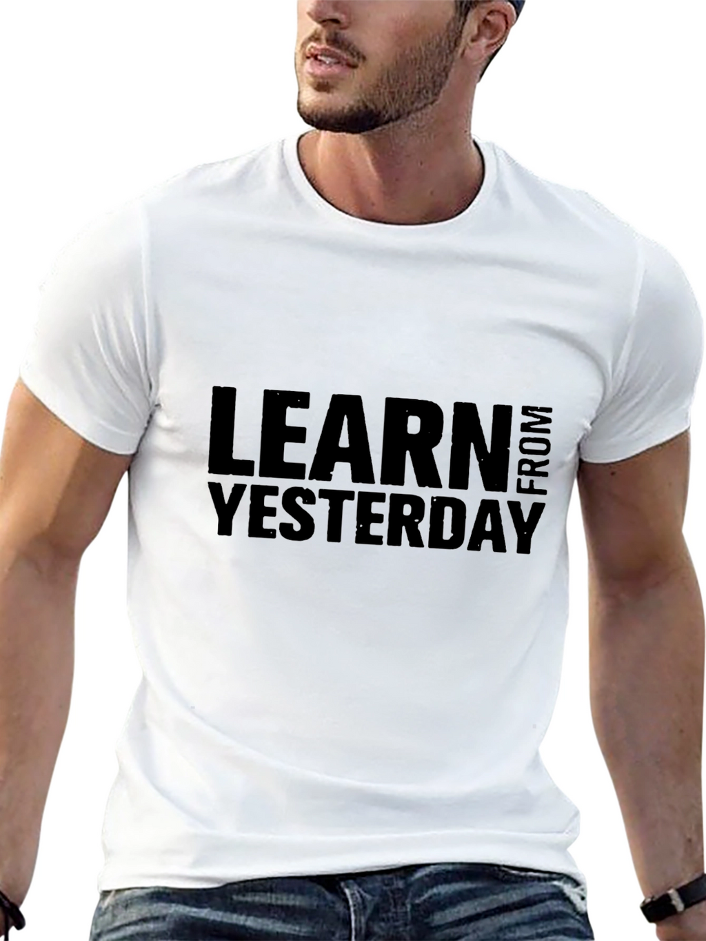 Learn From Yesterday Black T-Shirt