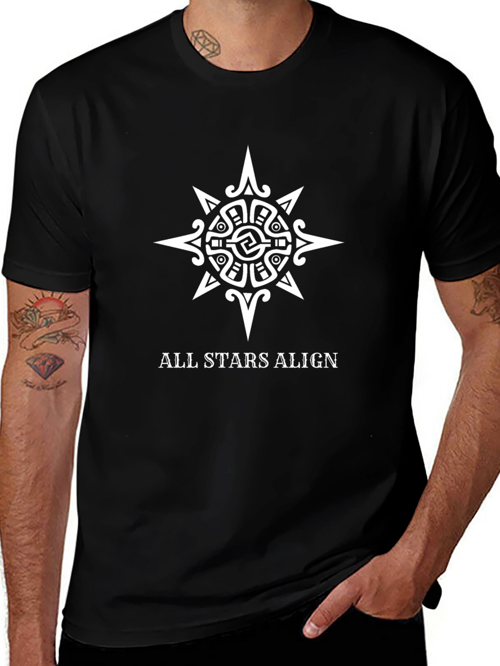 All Stars Align Graphic Tee - Black