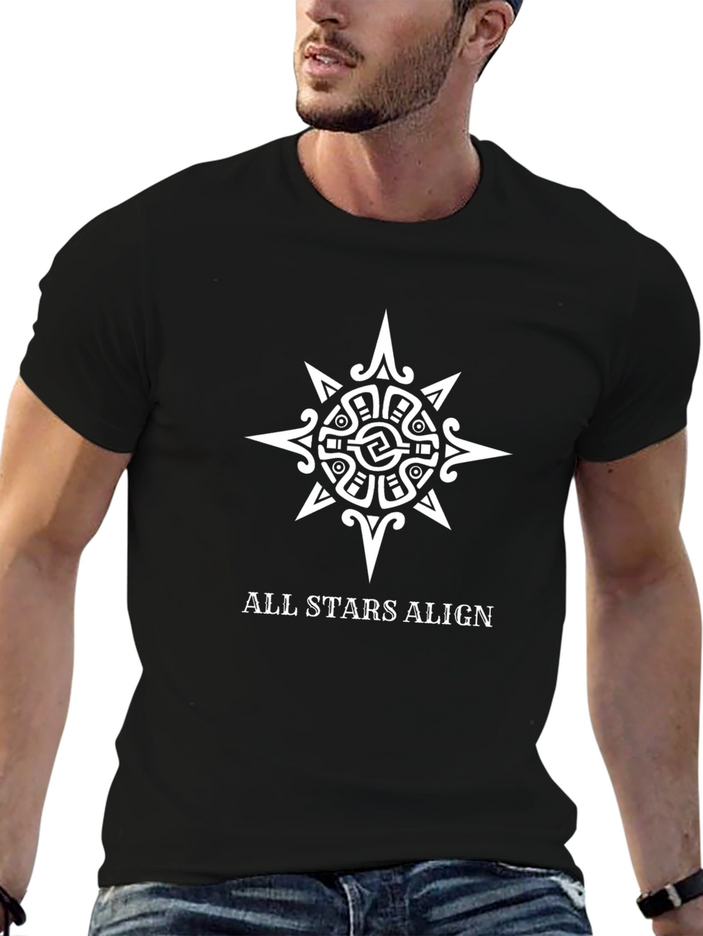 All Stars Align Graphic Tee - Black