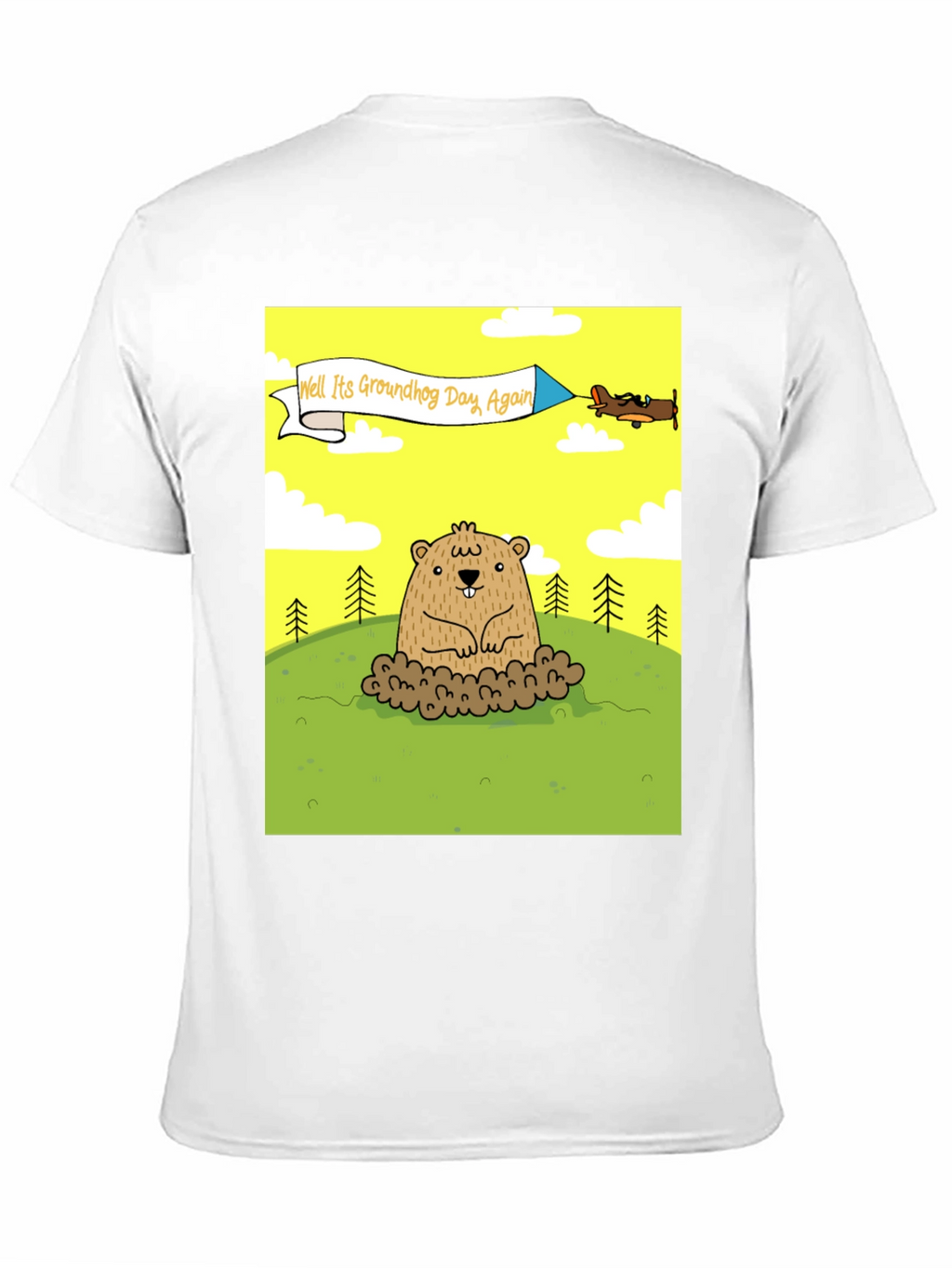 Groundhog Day T-Shirt - Funny Cartoon Graphic Tee