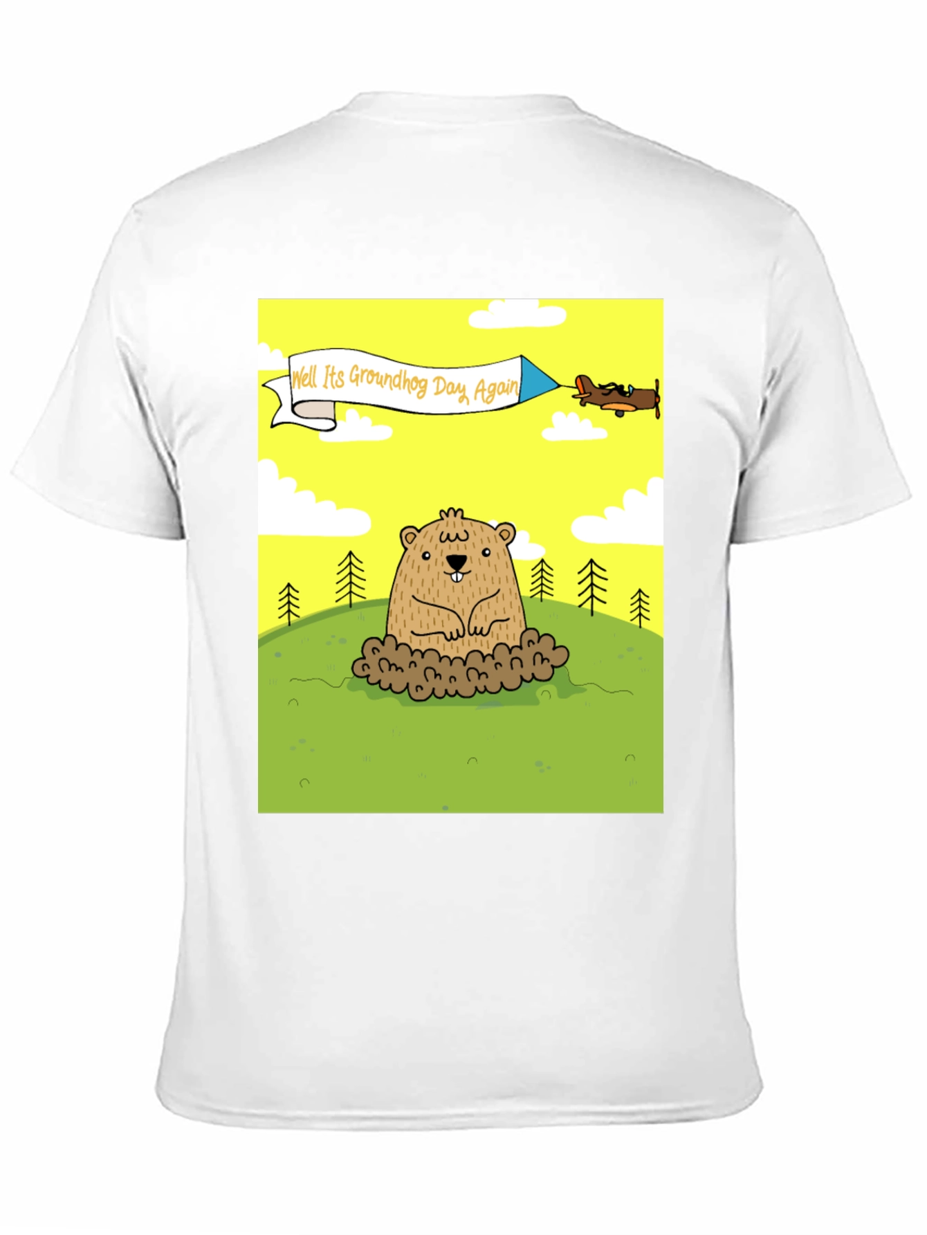 Groundhog Day T-Shirt - Funny Cartoon Graphic Tee
