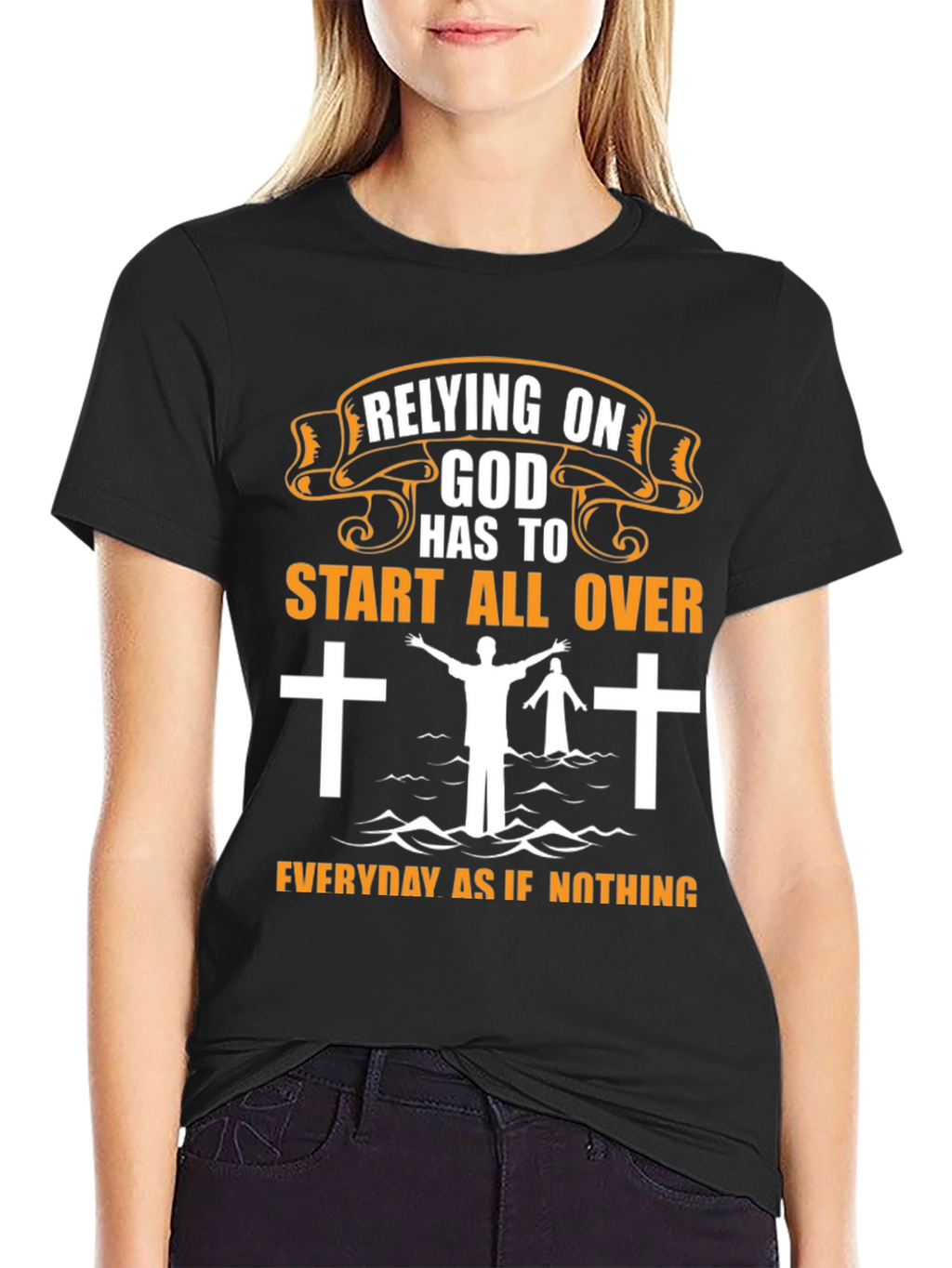 Relying on God Graphic T-Shirt