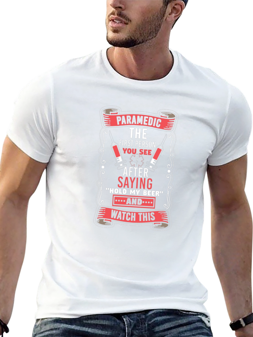 Paramedic First Person T-Shirt Funny EMS Tee