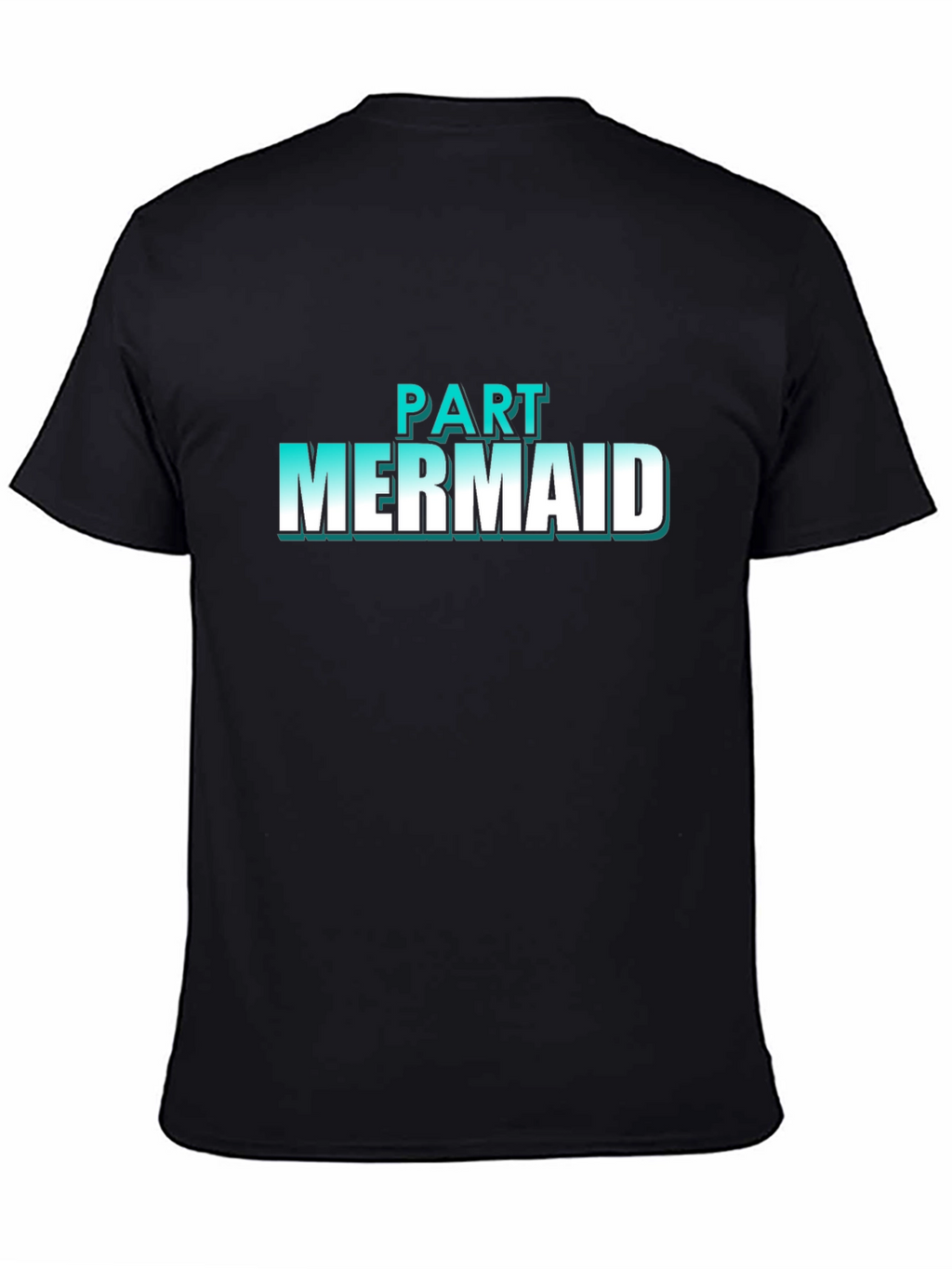 Part Mermaid Graphic T-Shirt - Black Cotton Tee