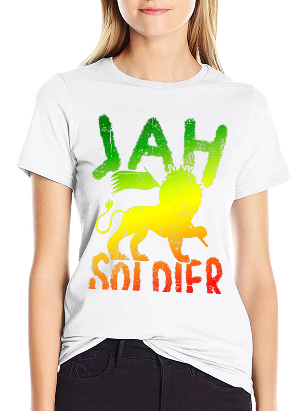Rasta Jah Soldier Lion T-Shirt