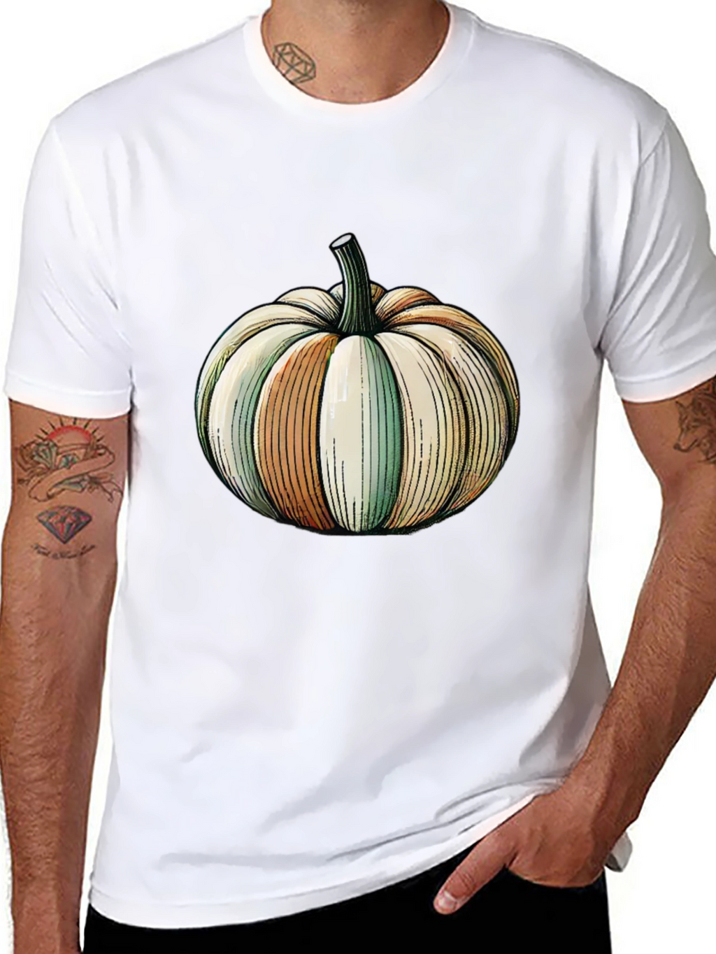 Pumpkin Graphic Tee - Halloween Style