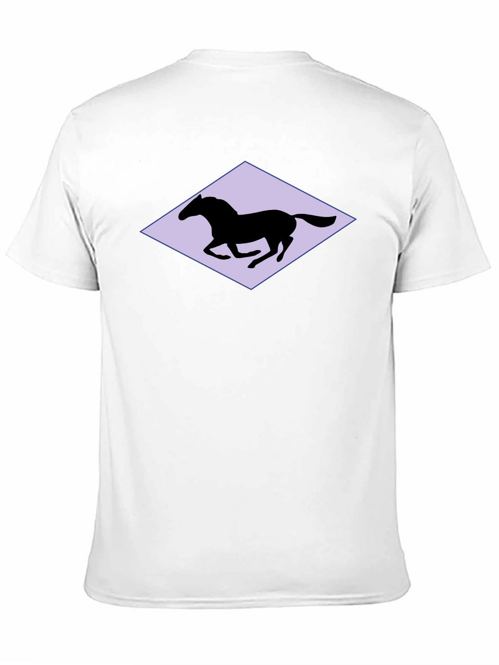 Horse Silhouette Graphic Black T-Shirt