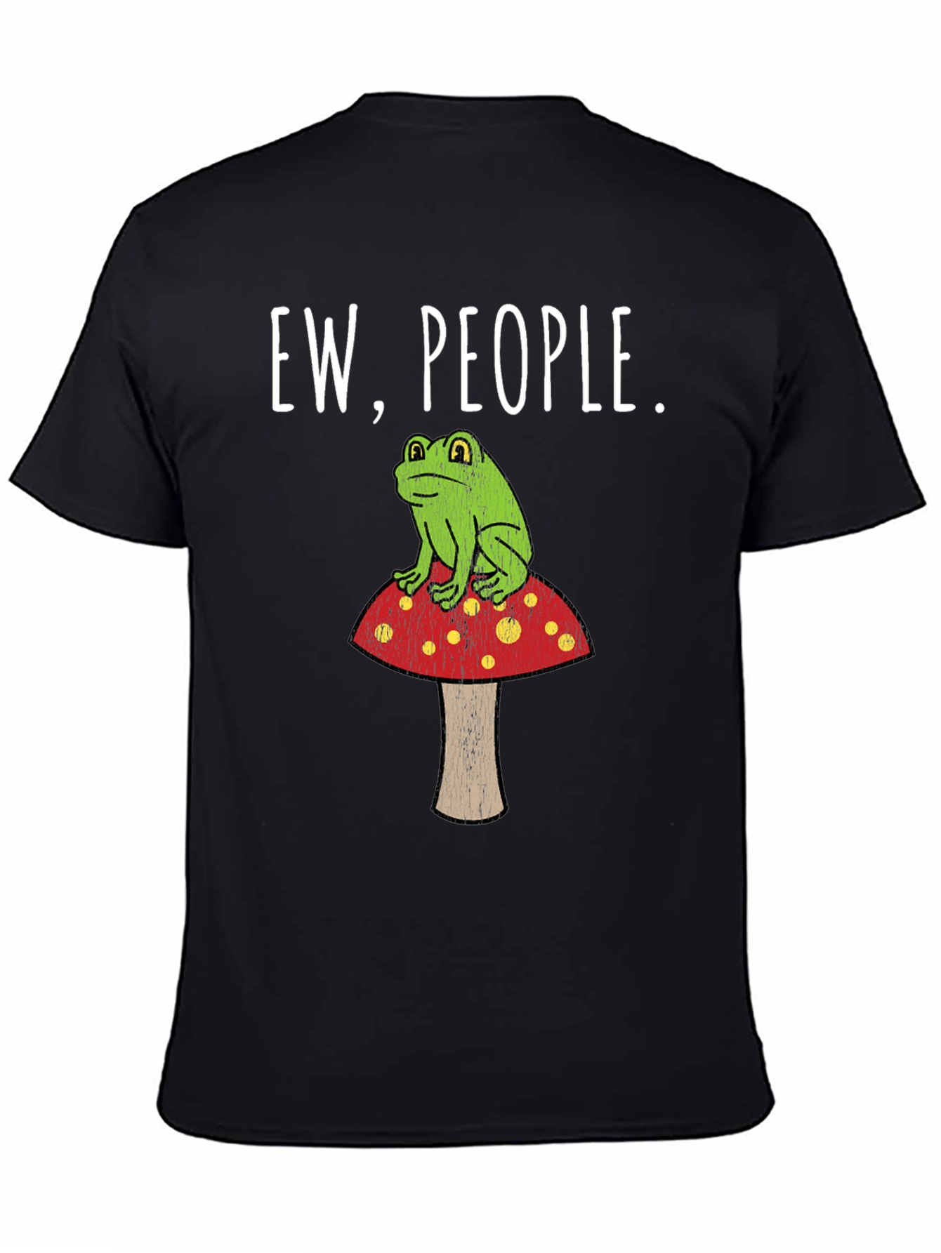 Ew People Frog on Mushroom T-Shirt - Unisex