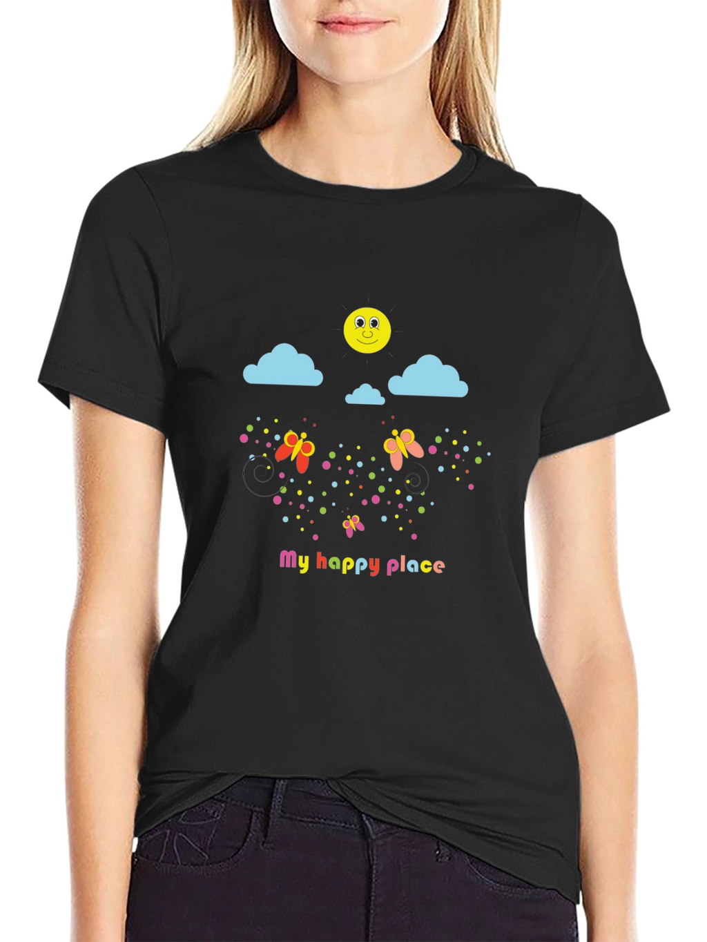 Happy Place Graphic Tee - Fun & Whimsical